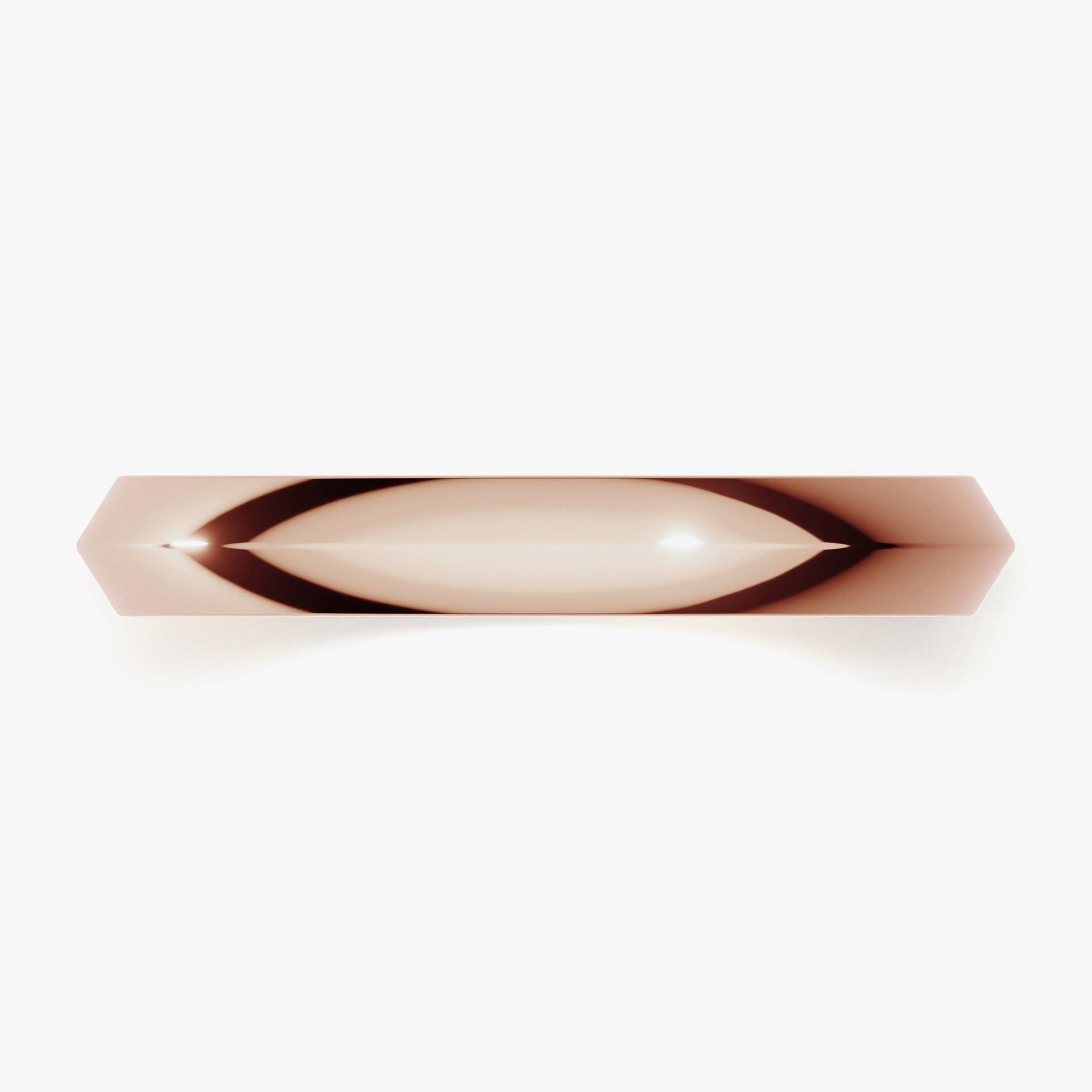 Obrączka ślubna Classica z różowego złota 3mm