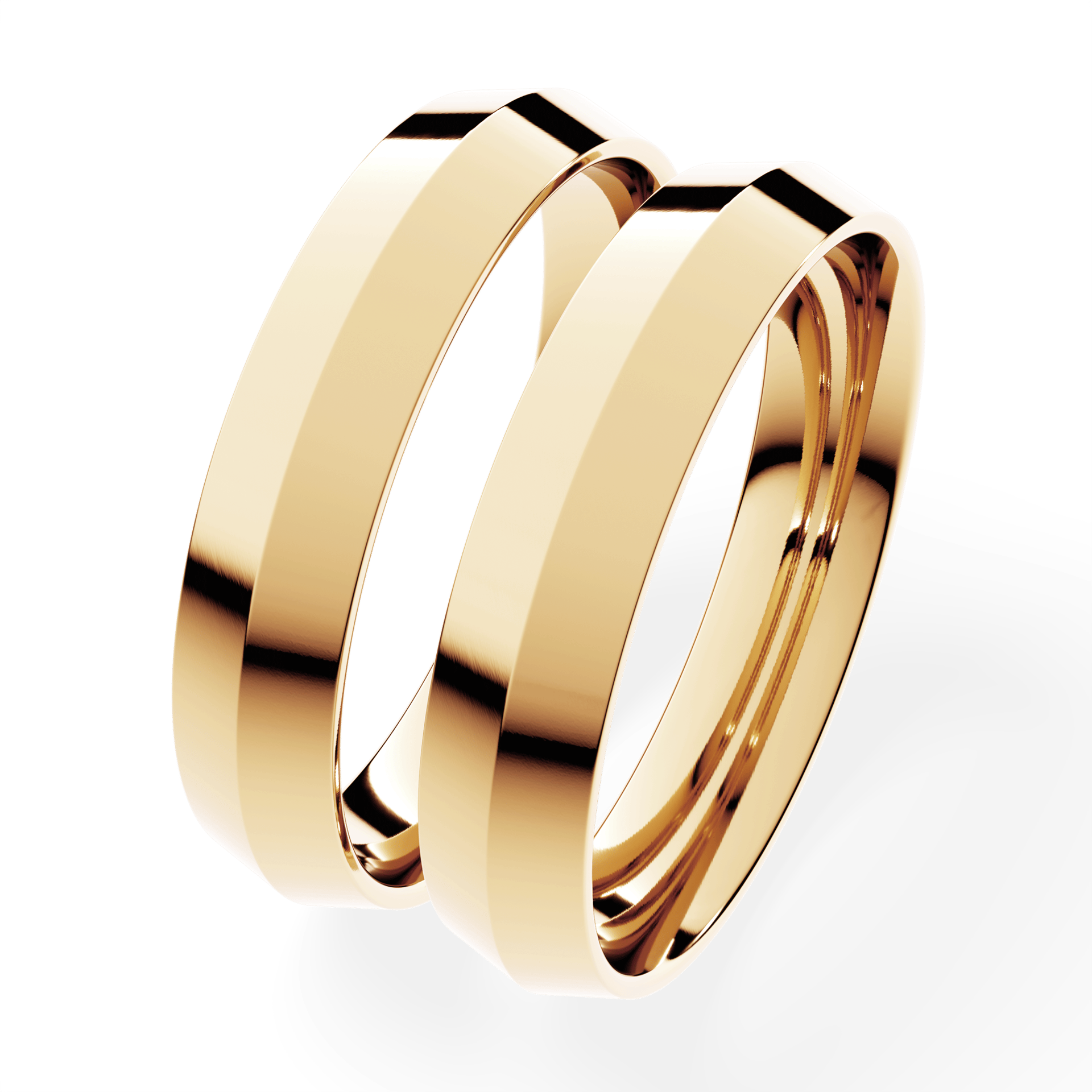 Obraczka slubna classica 4 mm z zoltego zlota 07