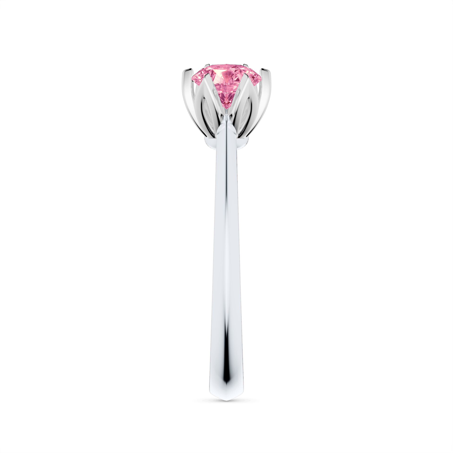 Pierscionek zareczynowy my daisy biale zloto diament lab rozowy 0 50ct 4