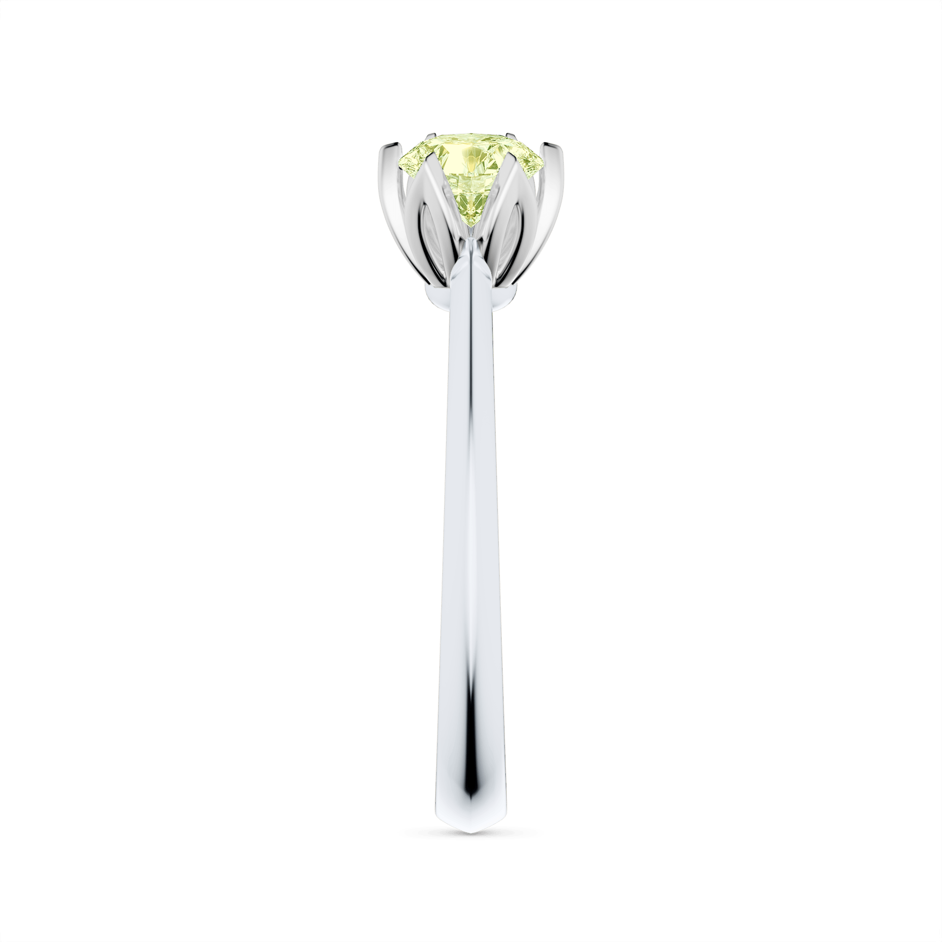 Pierscionek zareczynowy my daisy biale zloto lab zielony jasny 0 50ct 4