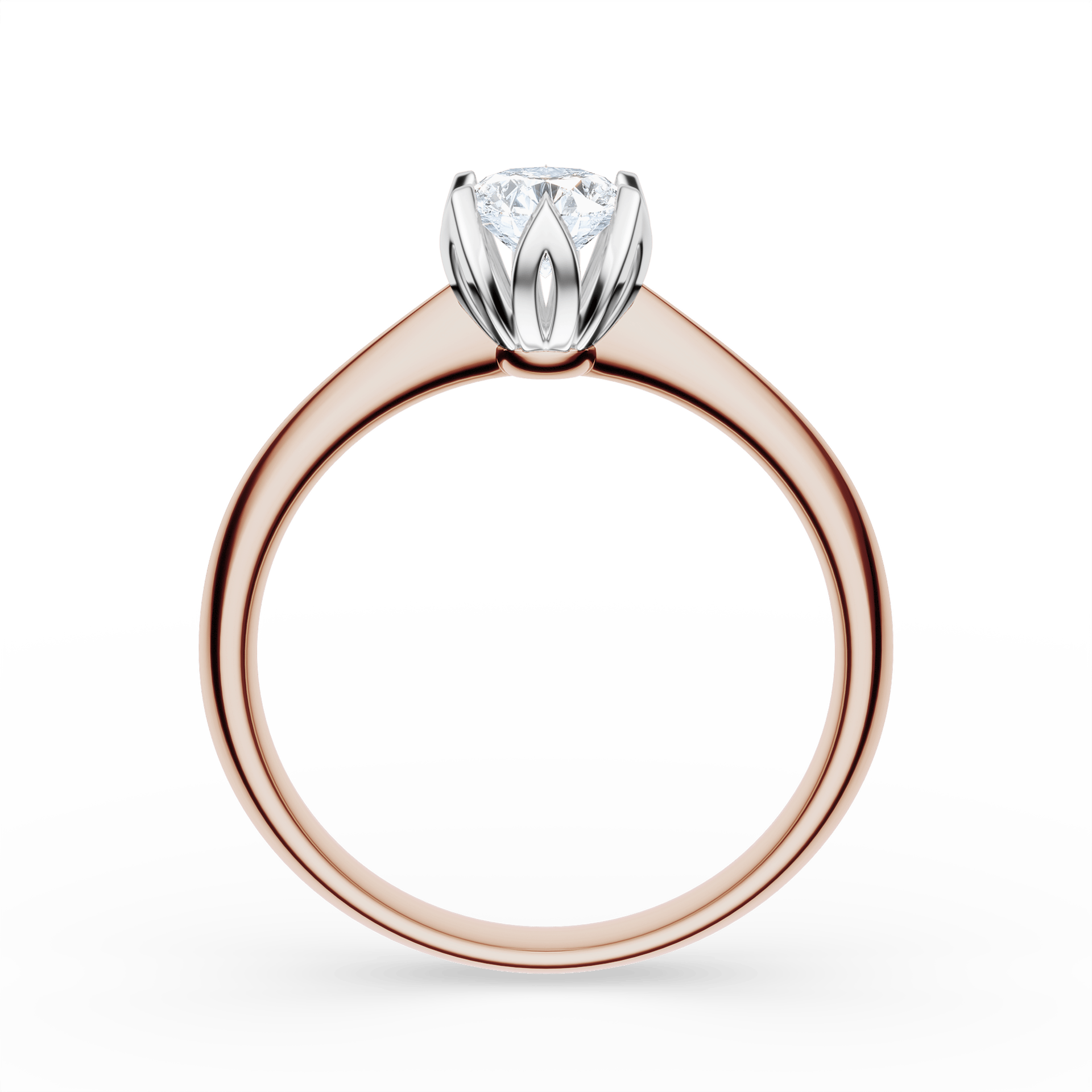 Pierścionek zaręczynowy My Daisy z różowego złota z diamentem naturalnym 0,50ct