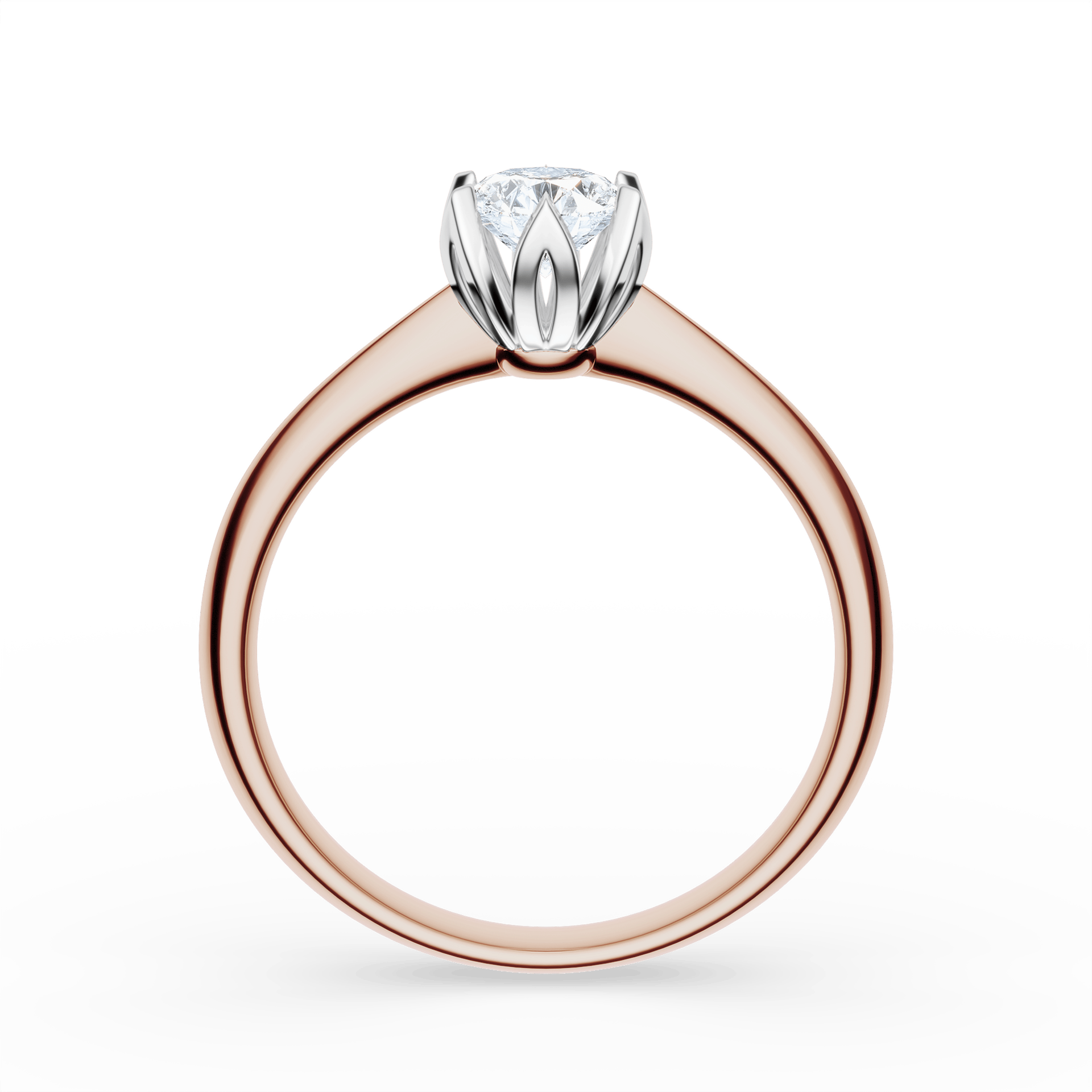 Pierścionek zaręczynowy My Daisy z różowego złota z diamentem laboratoryjnym 0,50ct