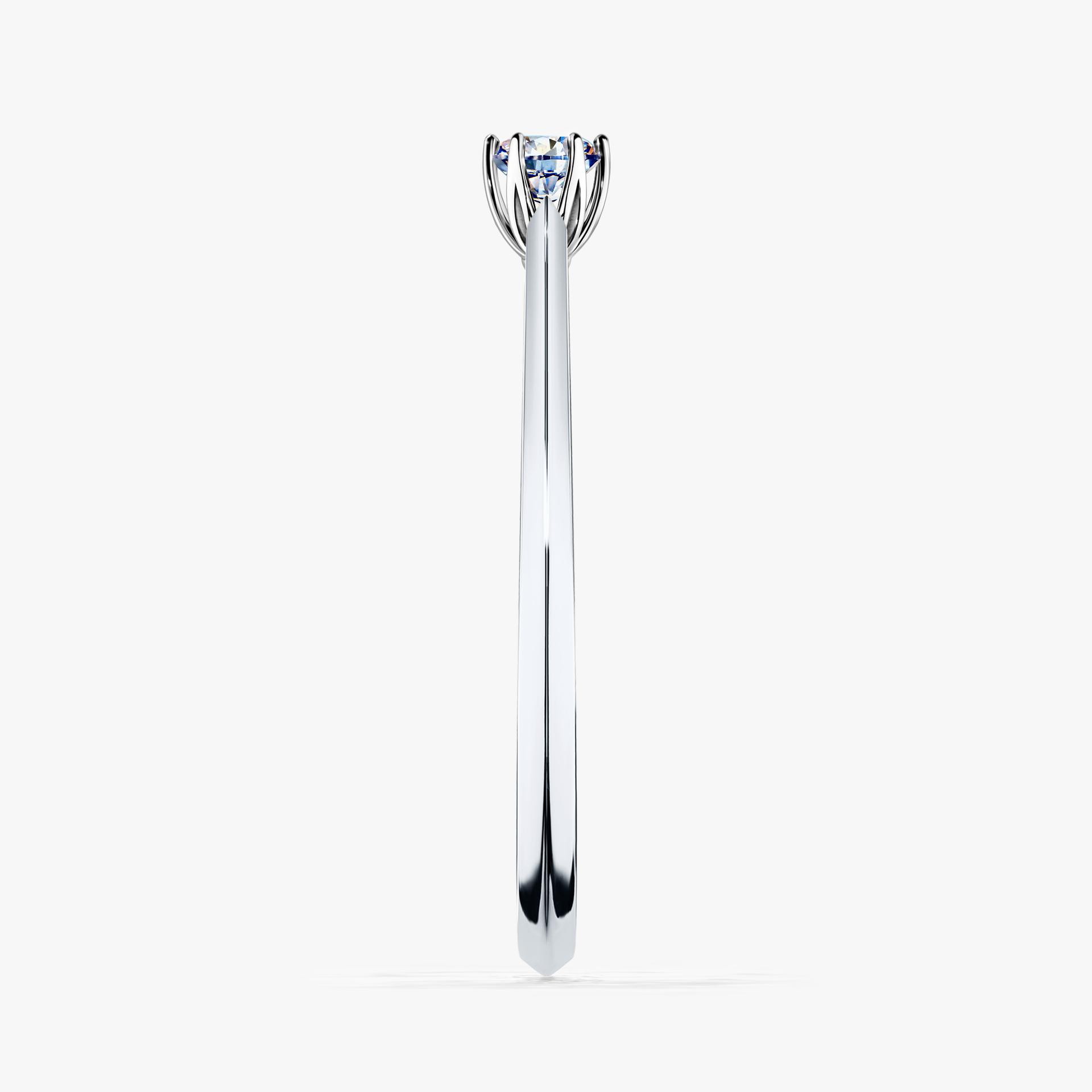 Pierscionek zareczynowy z diamentem 010 CT z bialego zlota my daisy 03
