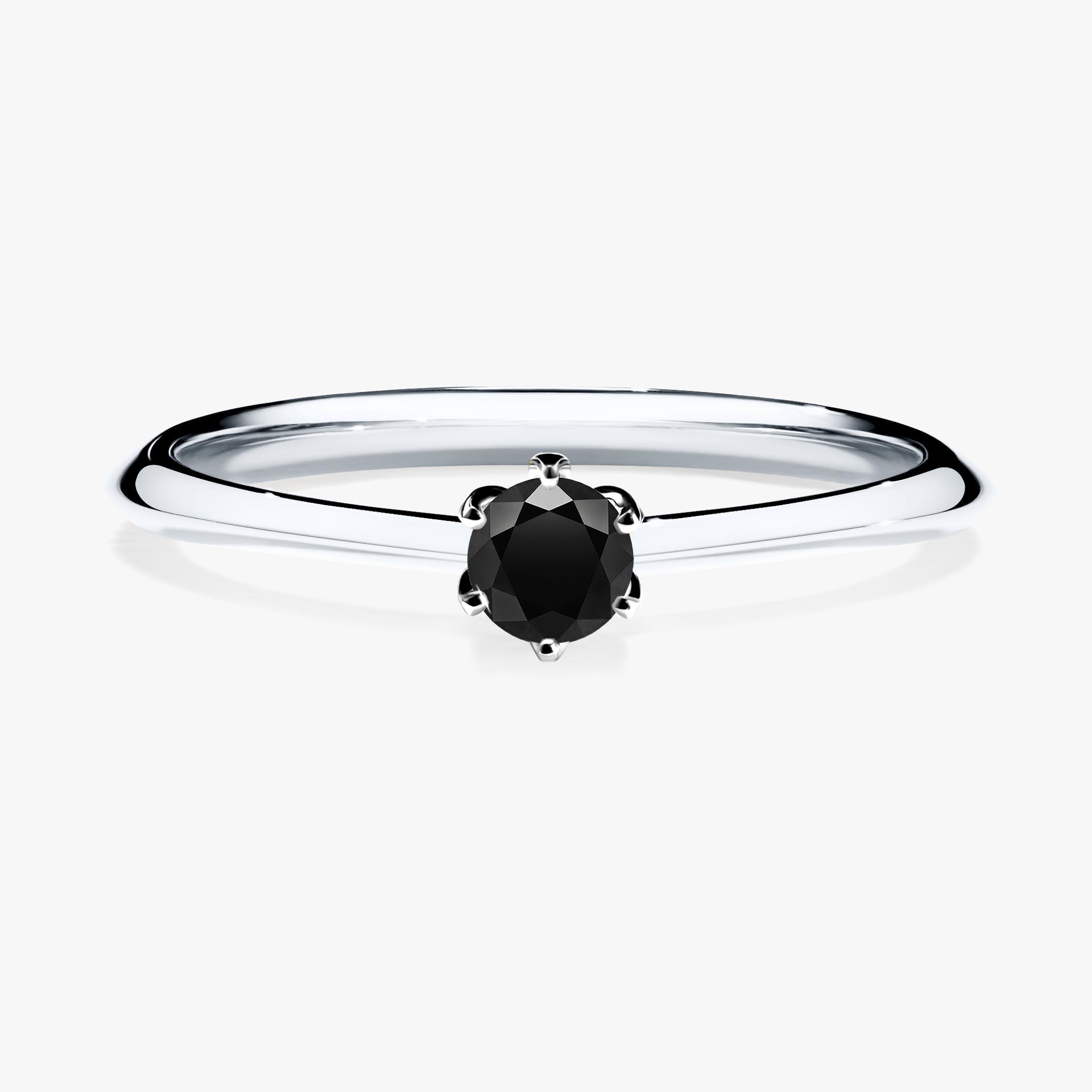 Pierscionek zareczynowy z diamentem 017 CT z bialego zlota my angel 01