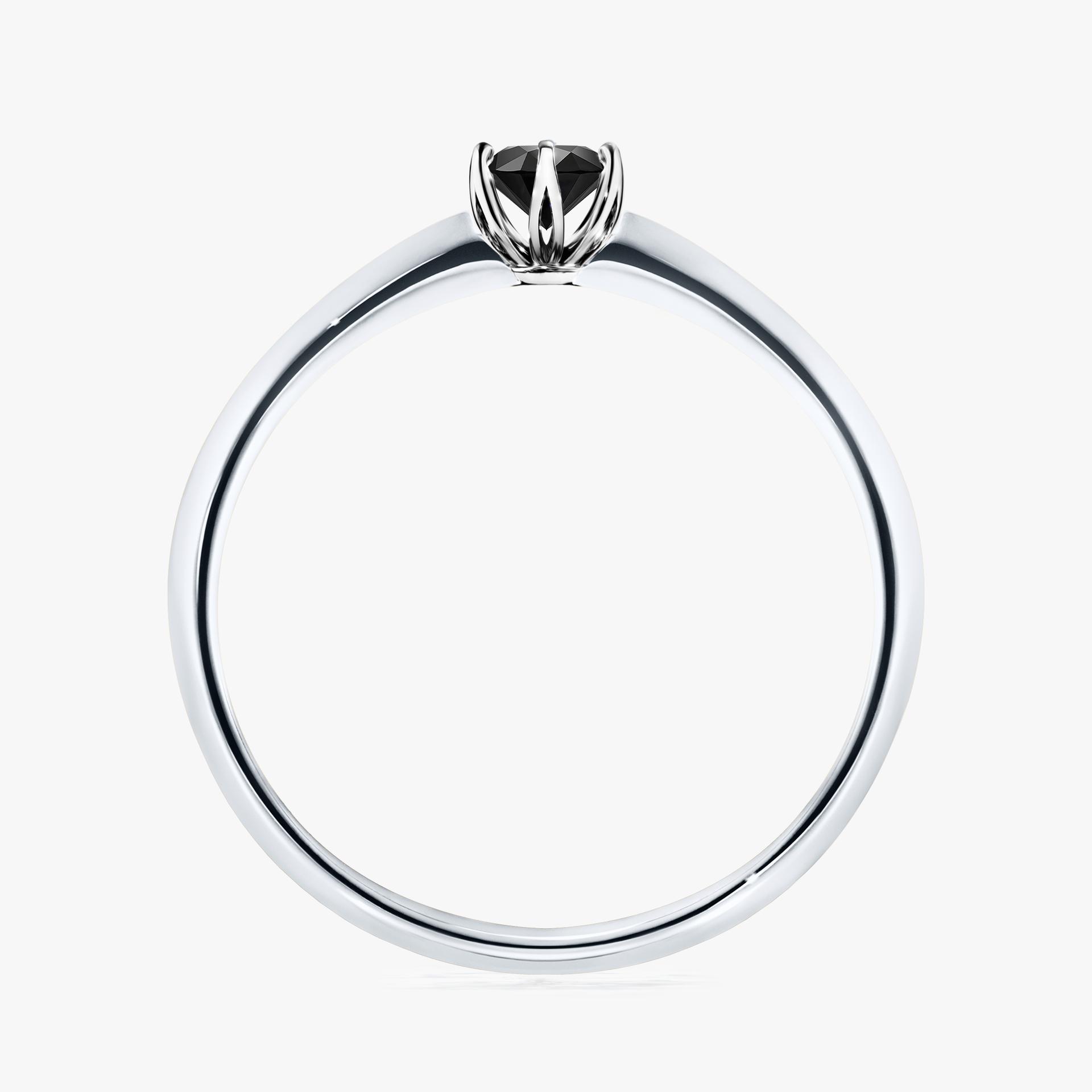 Pierscionek zareczynowy z diamentem 017 CT z bialego zlota my angel 02