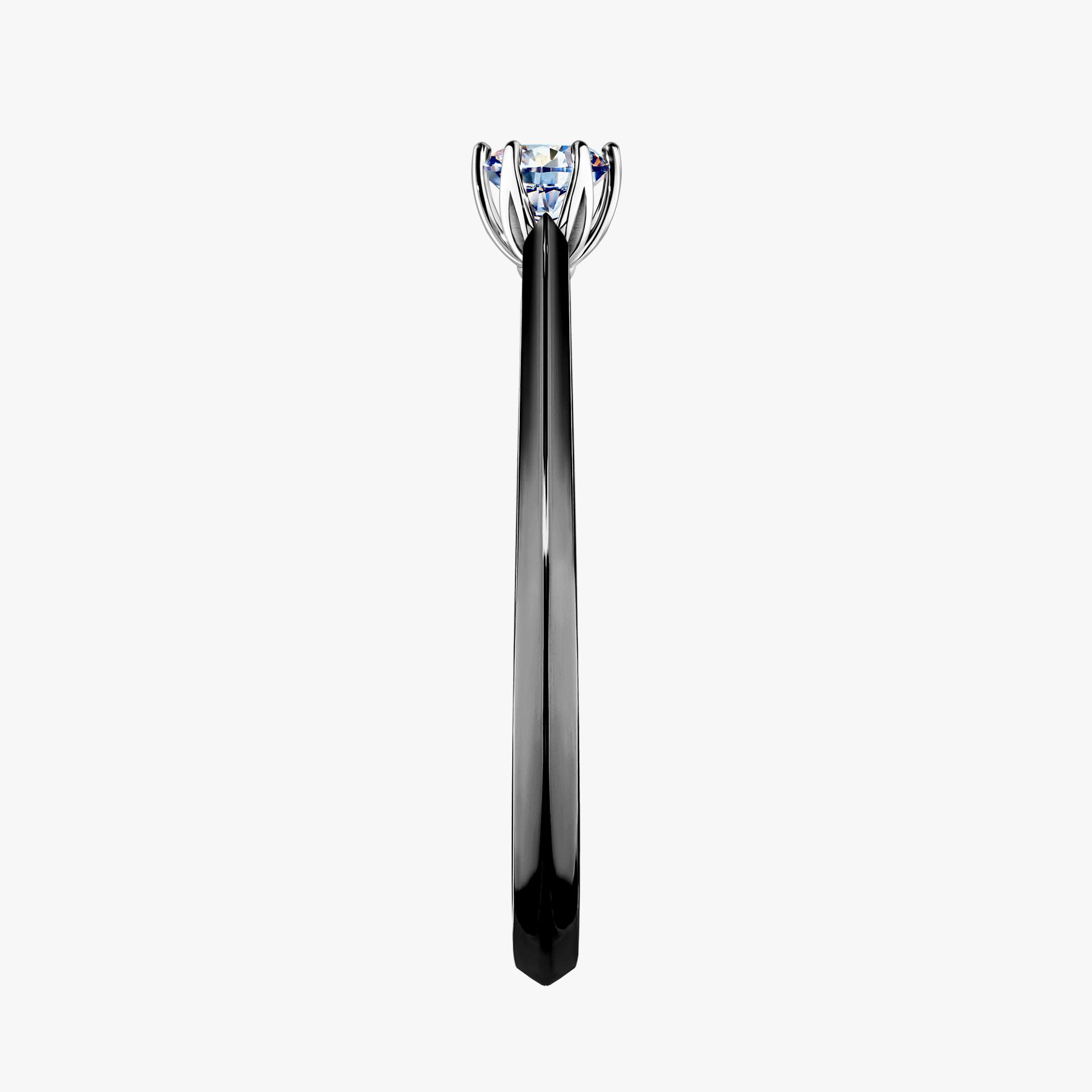 Pierscionek zareczynowy z diamentem 017 CT z czarnego zlota my daisy 03