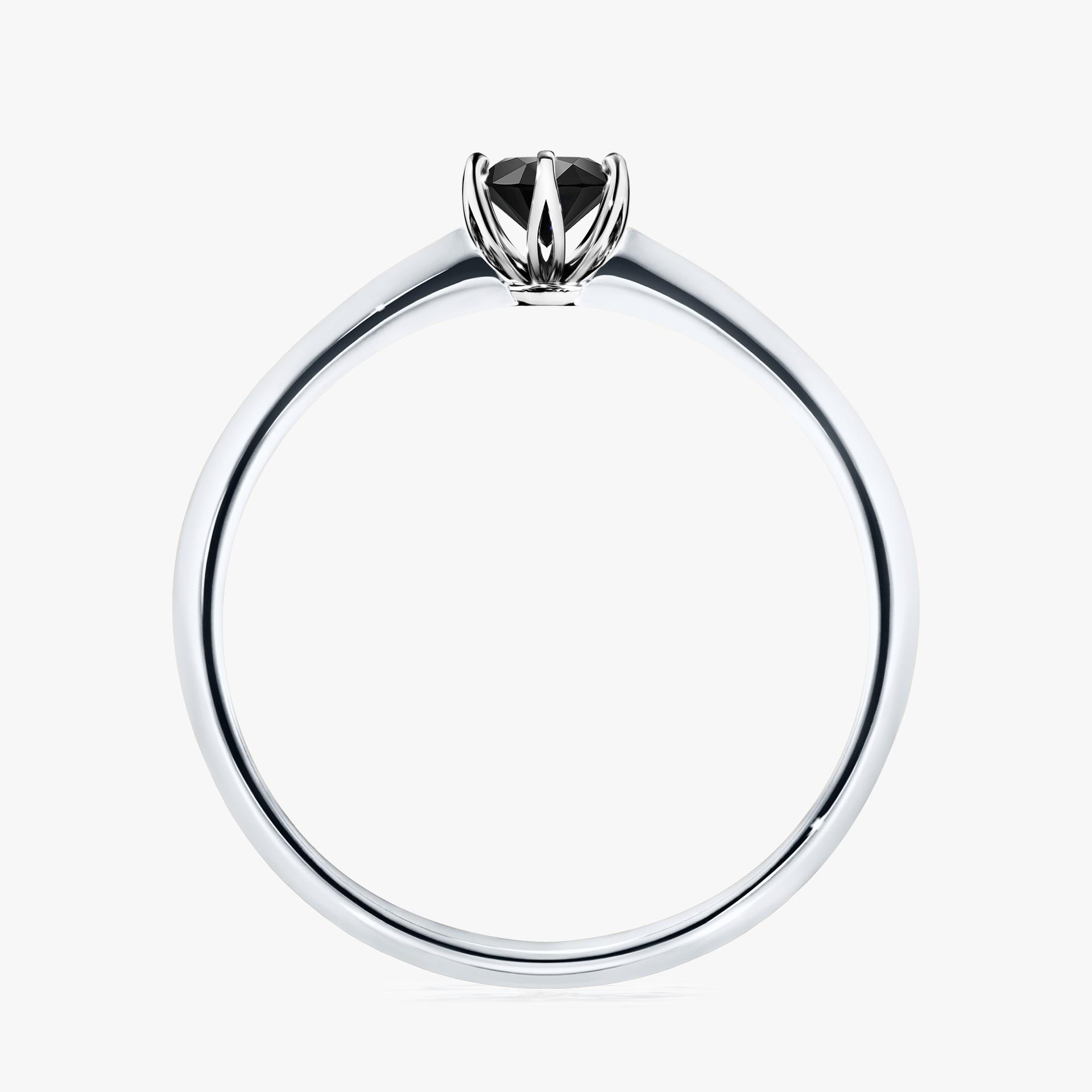 Pierscionek zareczynowy z diamentem 025 CT z bialego zlota my angel 02