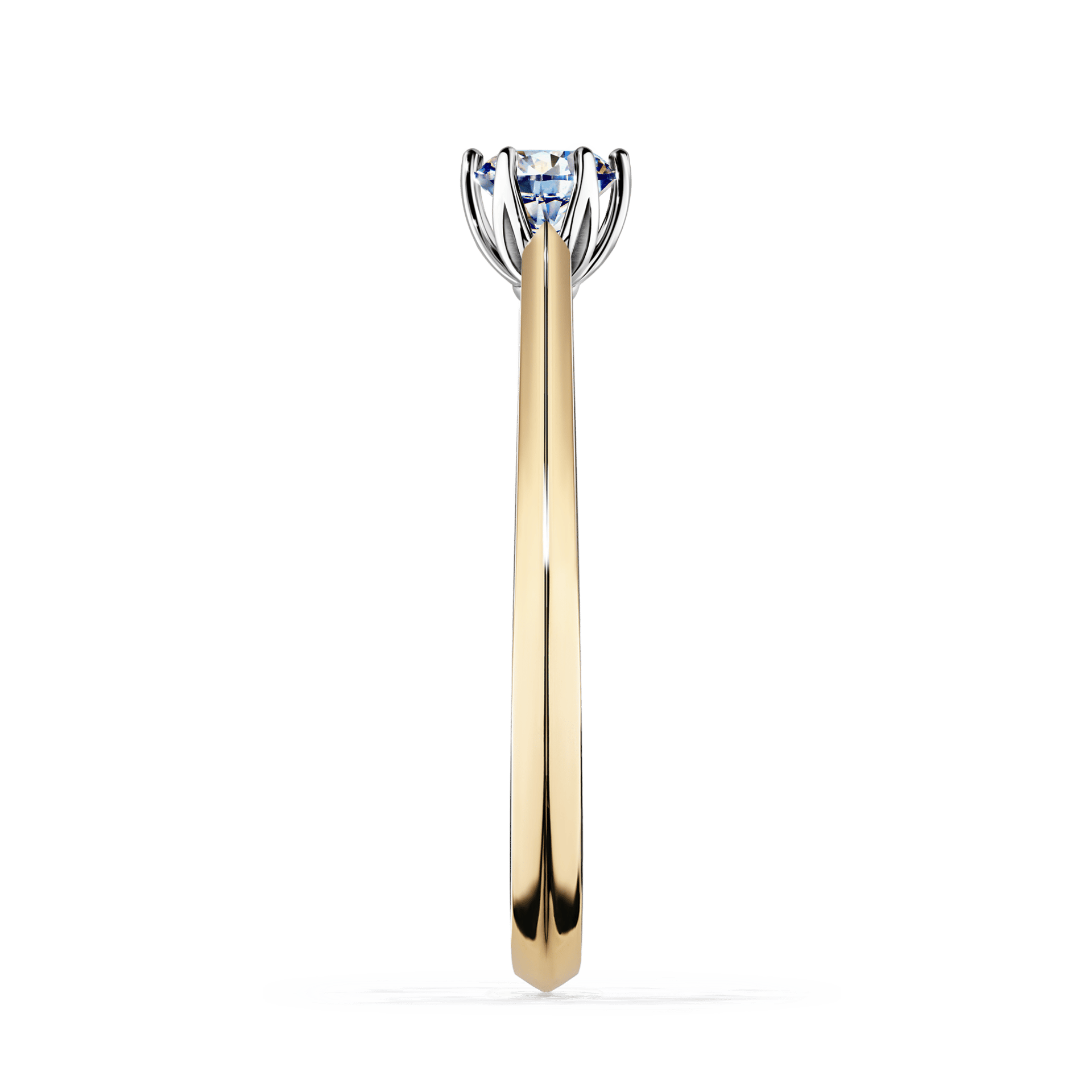 Pierścionek zaręczynowy My Daisy z żółtego złota z diamentem naturalnym 0,25ct