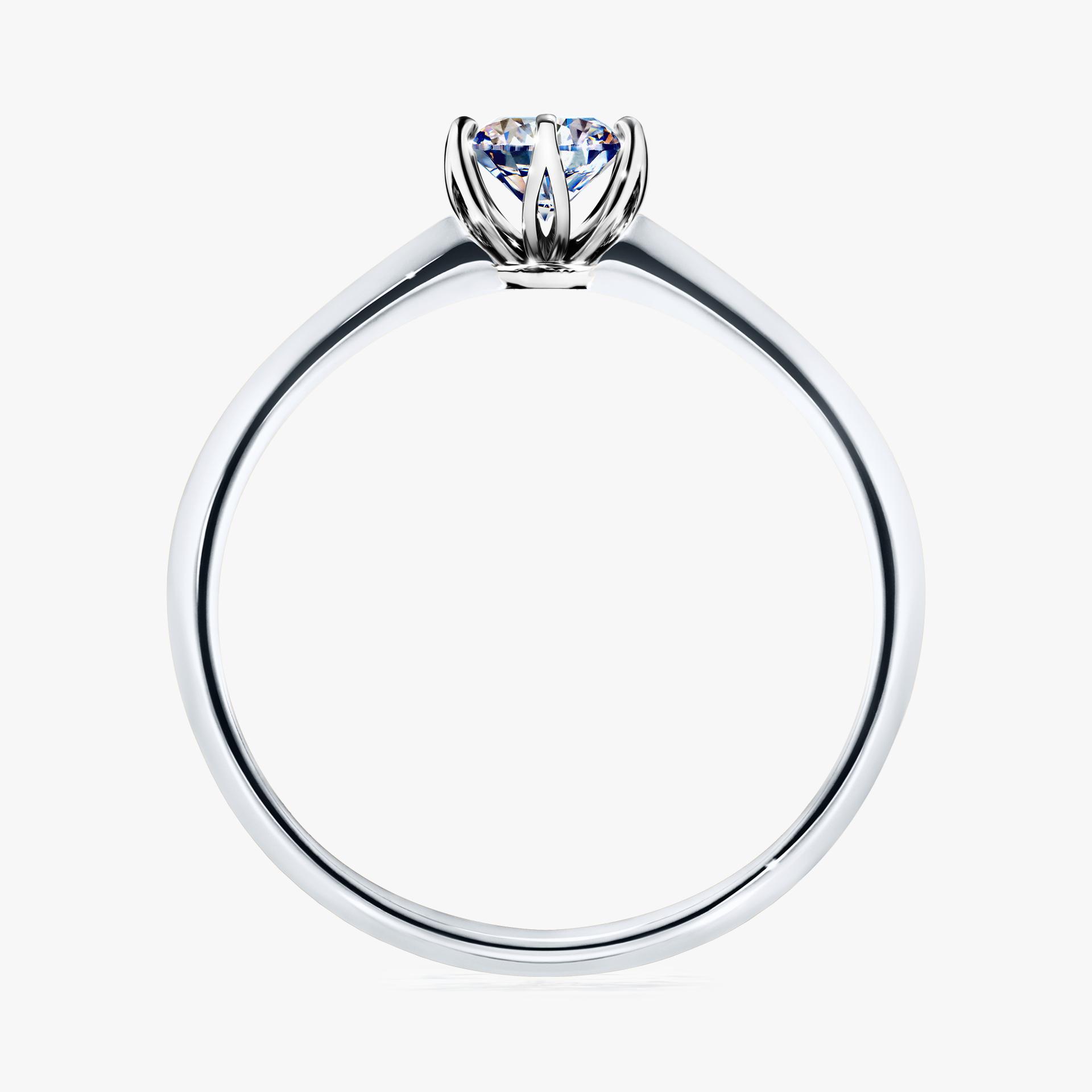 Pierscionek zareczynowy z diamentem 030 CT z bialego zlota my daisy 02