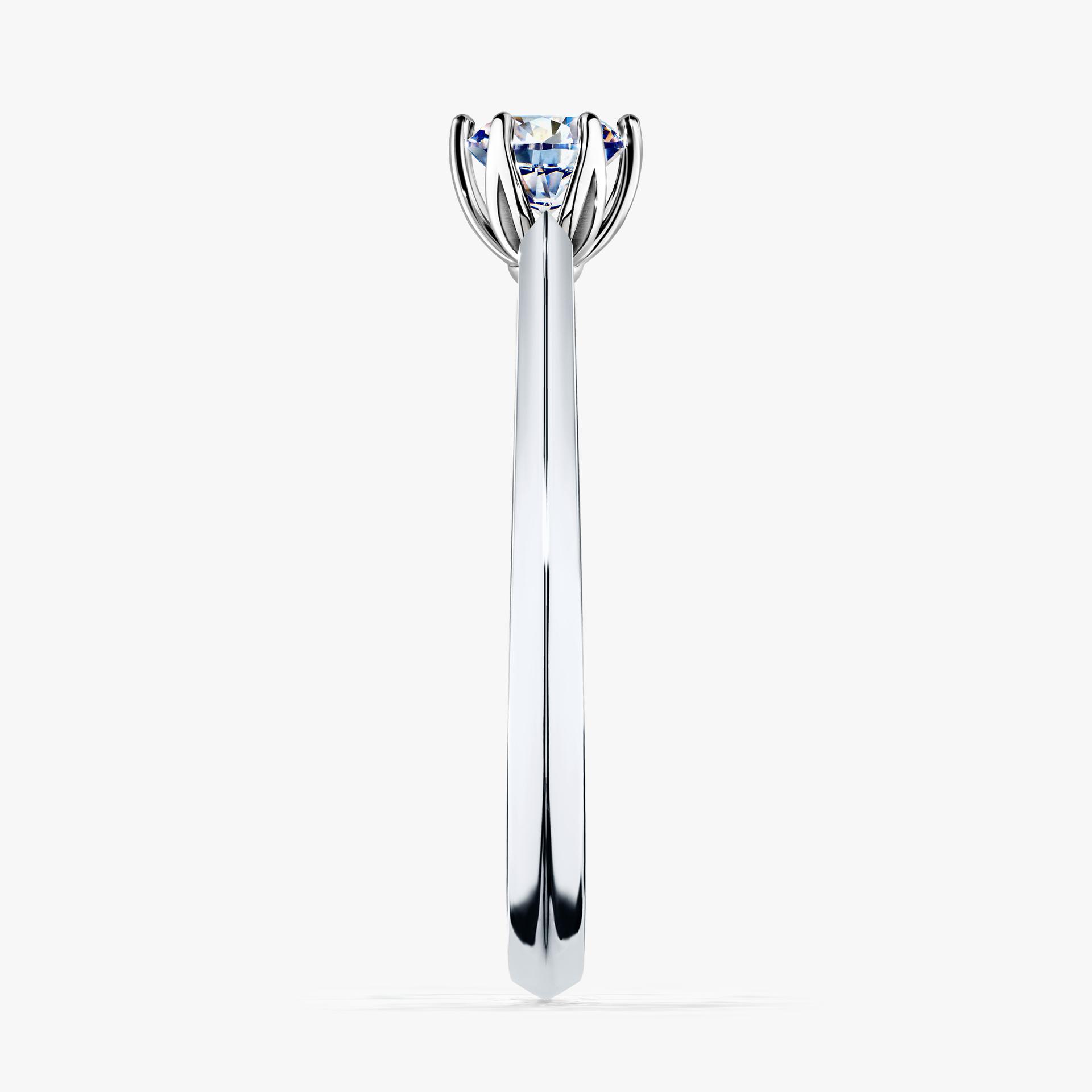 Pierscionek zareczynowy z diamentem 030 CT z bialego zlota my daisy 03