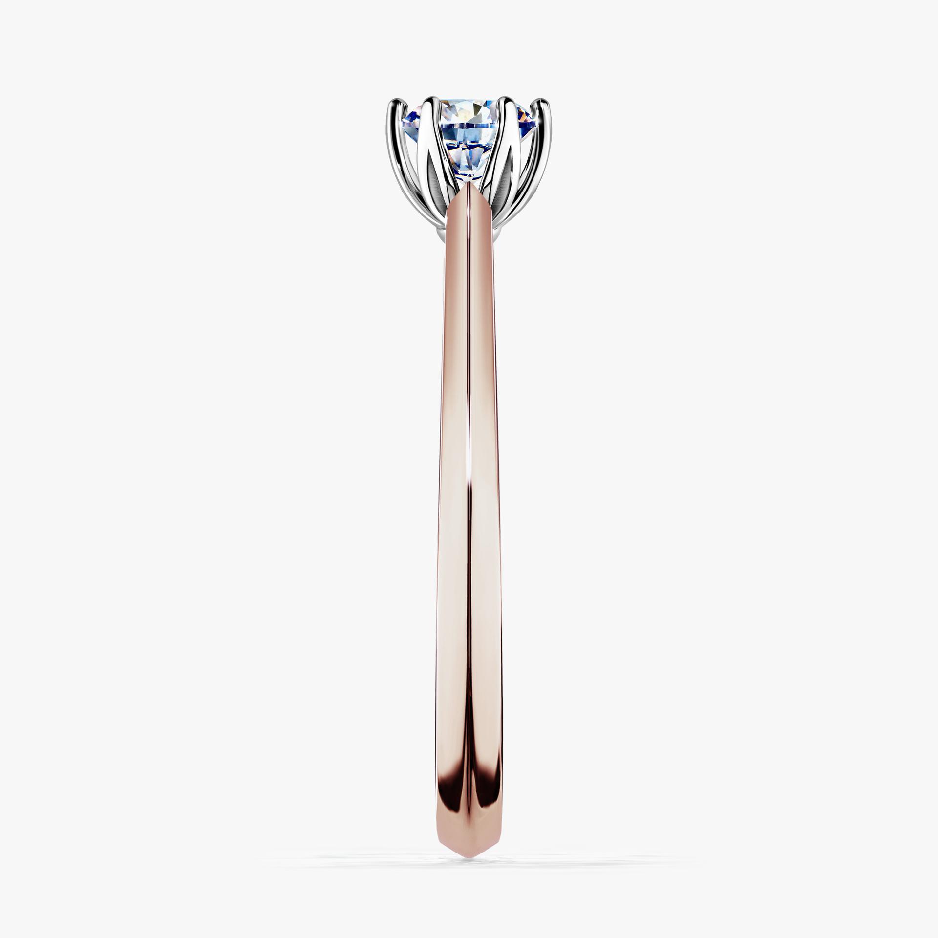 Pierscionek zareczynowy z diamentem 030 CT z rozowego zlota my daisy 03