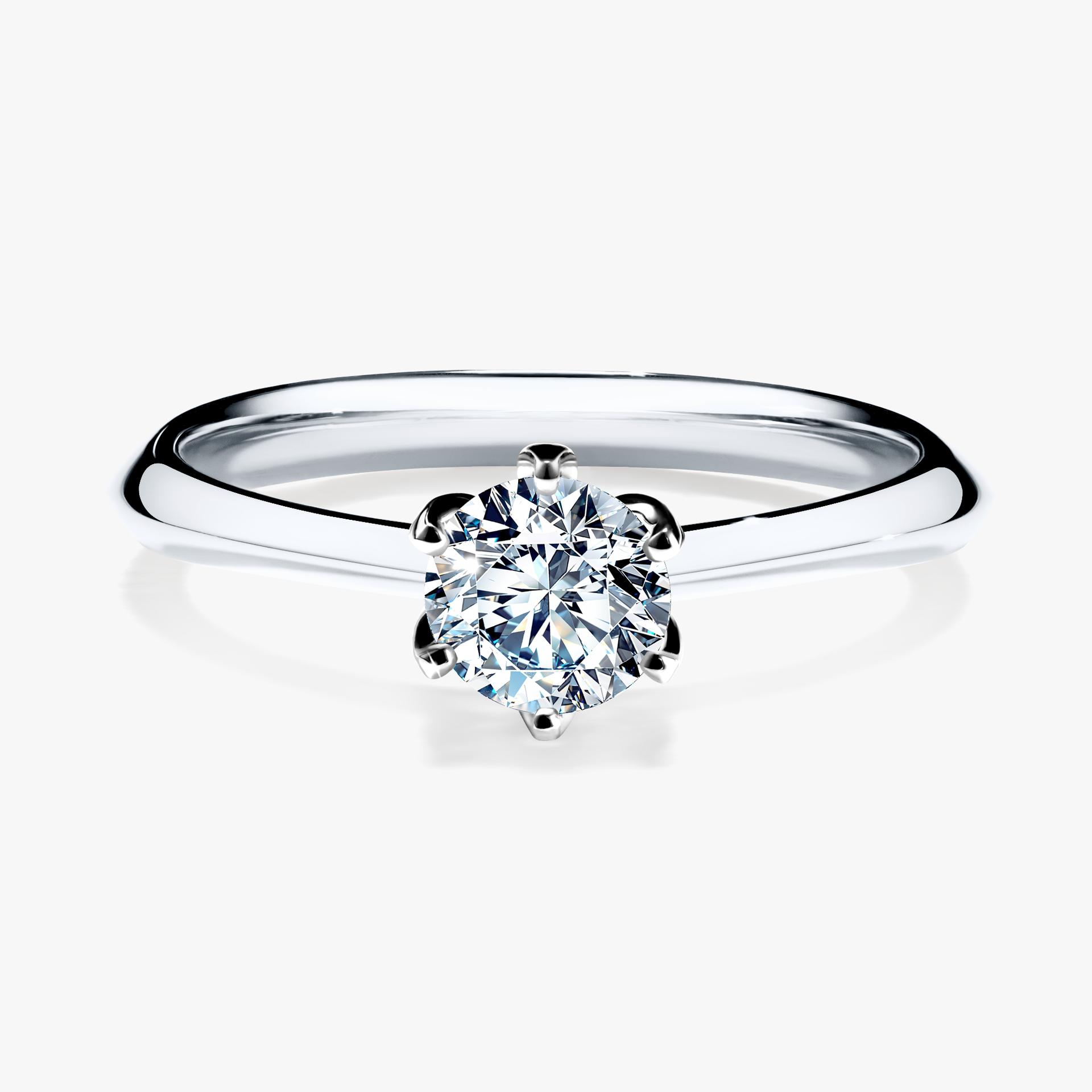 Pierscionek zareczynowy z diamentem 050 CT z bialego zlota my daisy 01