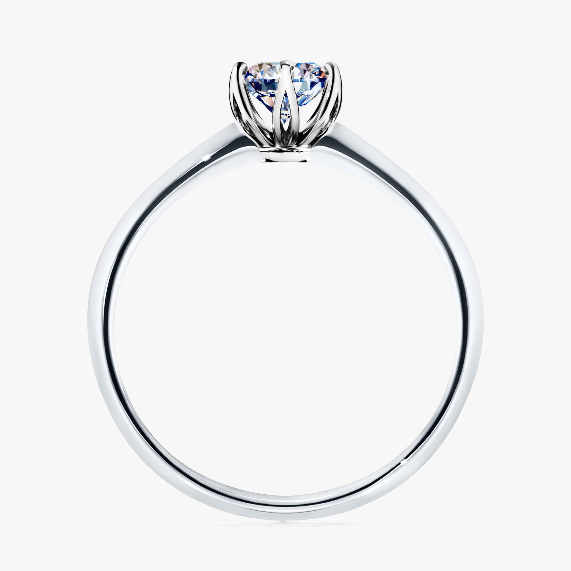 Pierscionek zareczynowy z diamentem 050 CT z bialego zlota my daisy 02