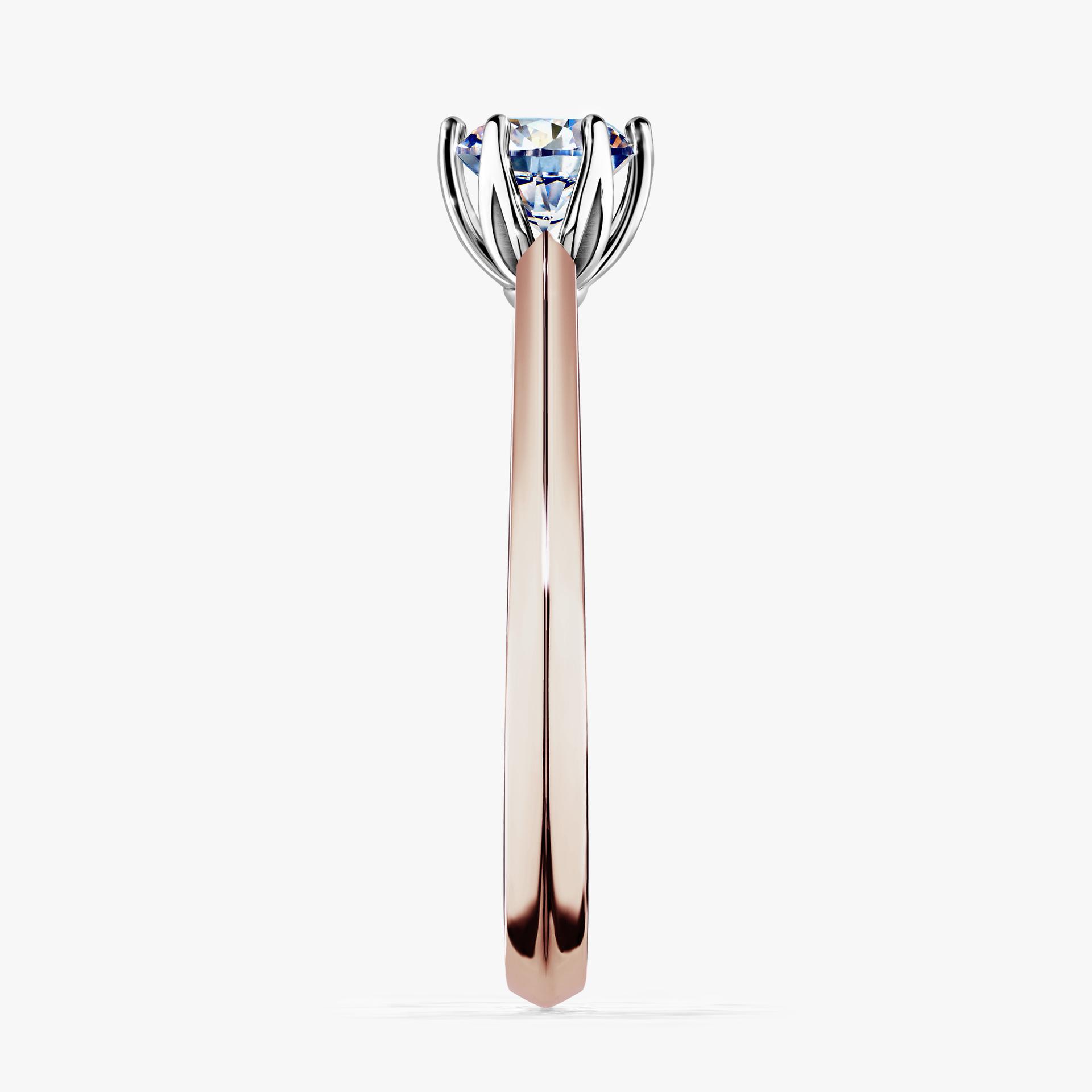 Pierscionek zareczynowy z diamentem 050 CT z rozowego zlota my daisy 03