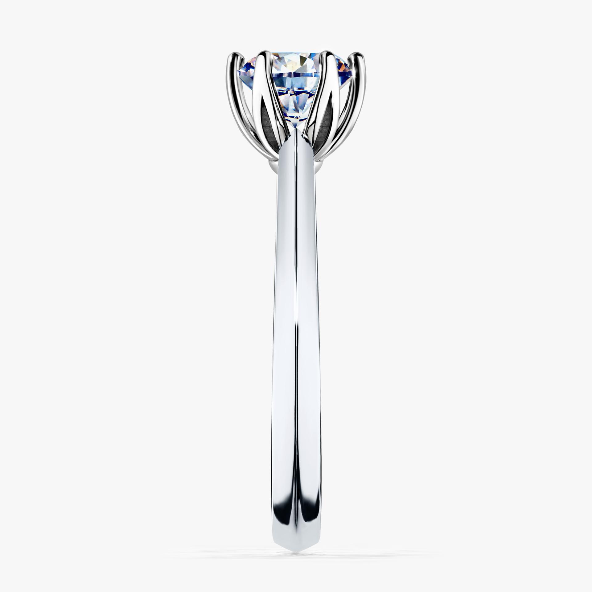 Pierscionek zareczynowy z diamentem 080 CT z bialego zlota my daisy 03