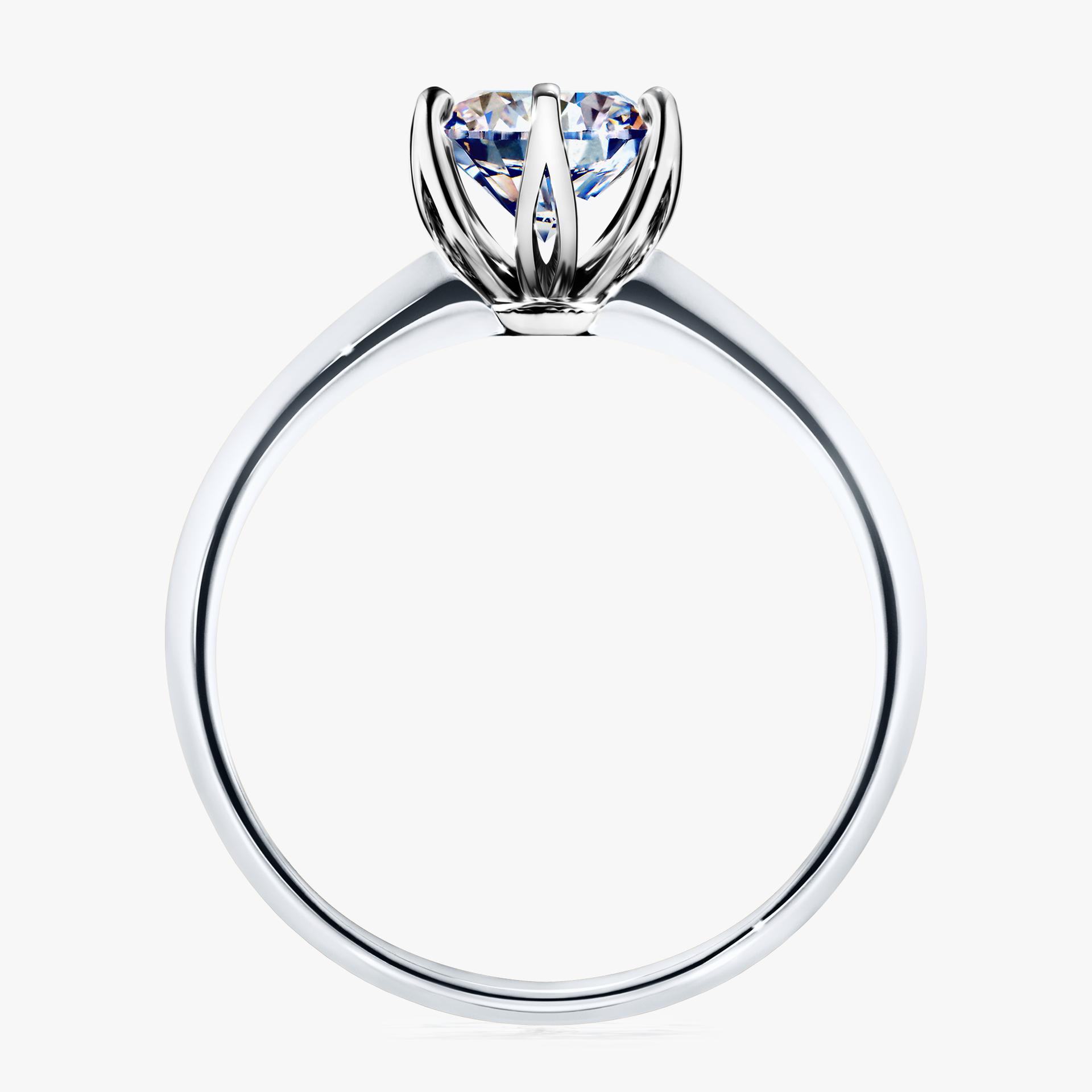 Pierścionek zaręczynowy My Daisy z białego złota z diamentem naturalnym 1,00ct