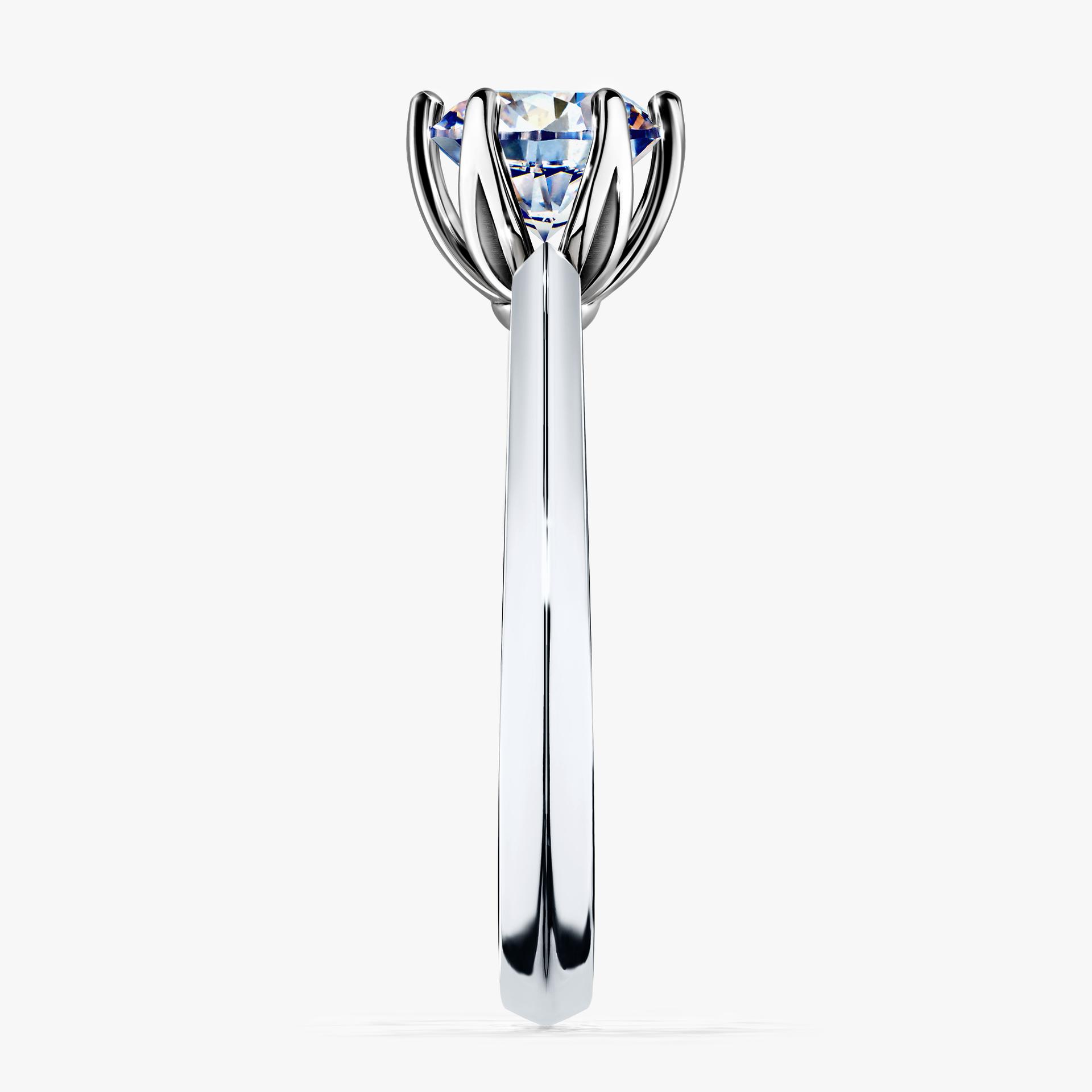 Pierścionek zaręczynowy My Daisy z białego złota z diamentem naturalnym 1,00ct