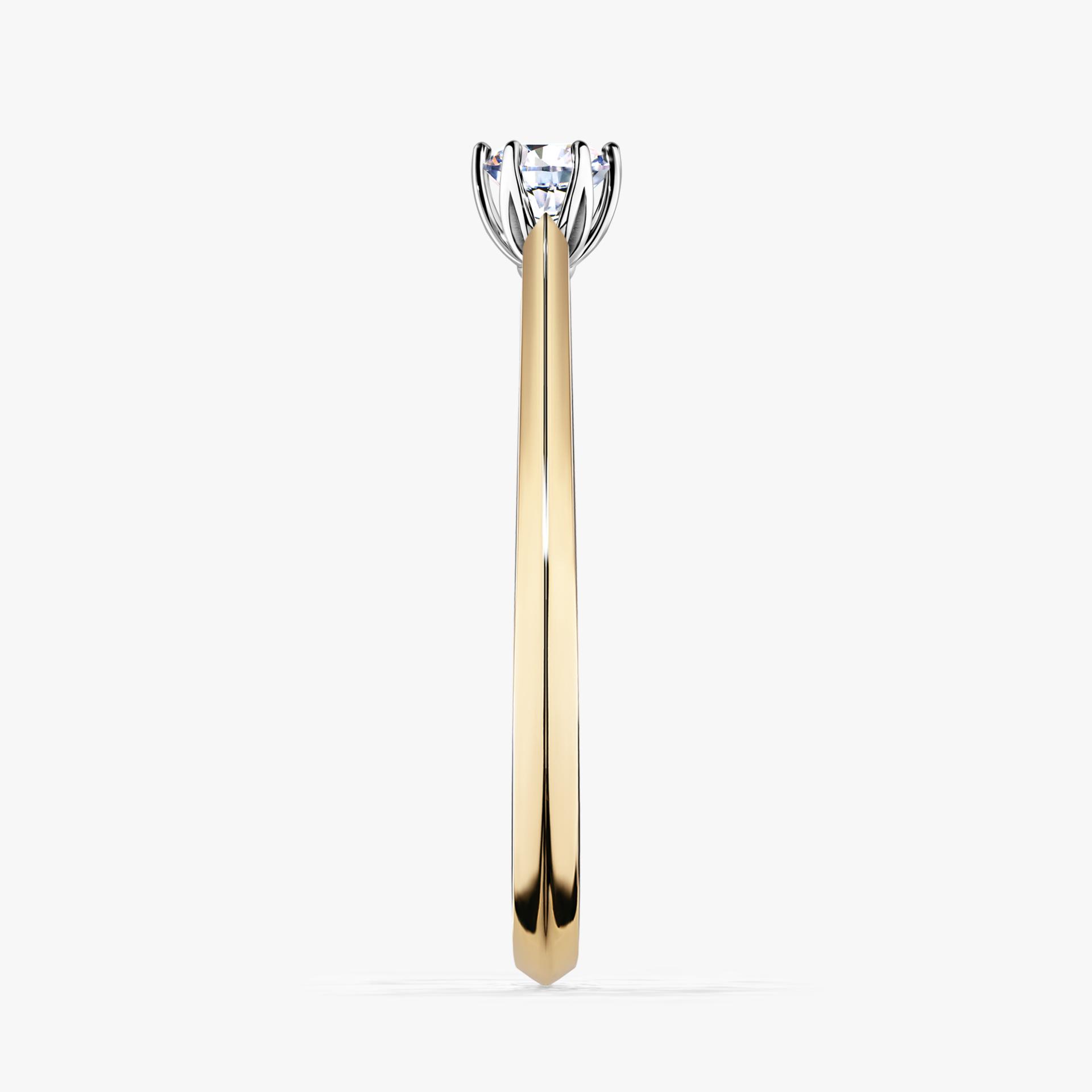 Pierscionek zareczynowy z diamentem laboratoryjnym 017 CT z zoltego zlota my daisy 03