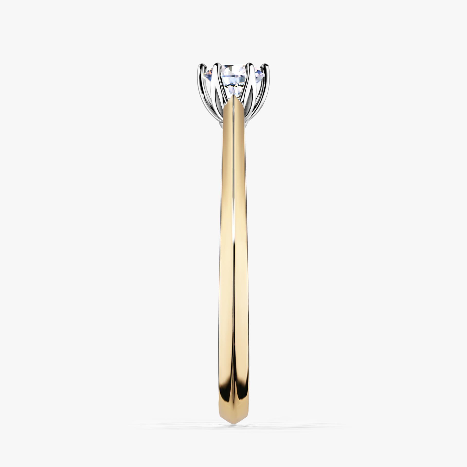 Pierścionek zaręczynowy My Daisy z żółtego złota z diamentem laboratoryjnym 0,25ct