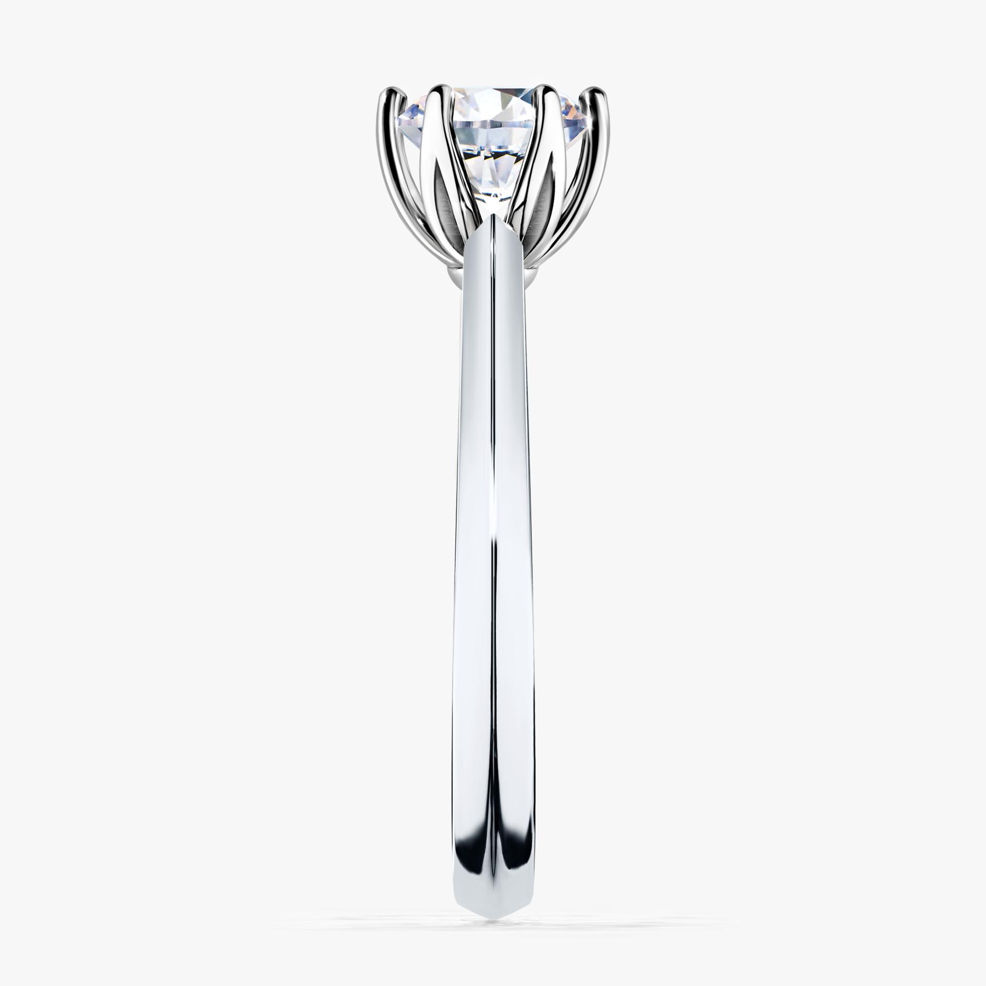 Pierscionek zareczynowy z diamentem laboratoryjnym 080 CT z bialego zlota my daisy 03