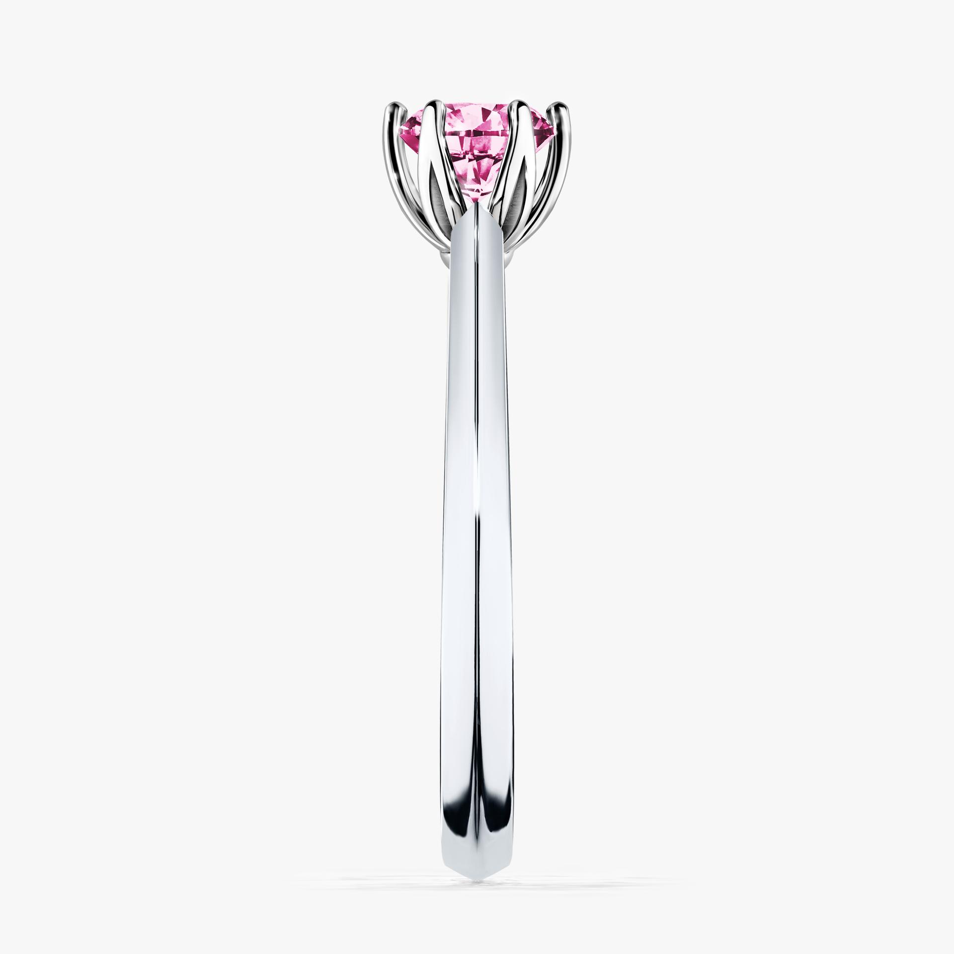 Pierscionek zareczynowy z diamentem rozowym 050 CT z bialego zlota my daisy 03