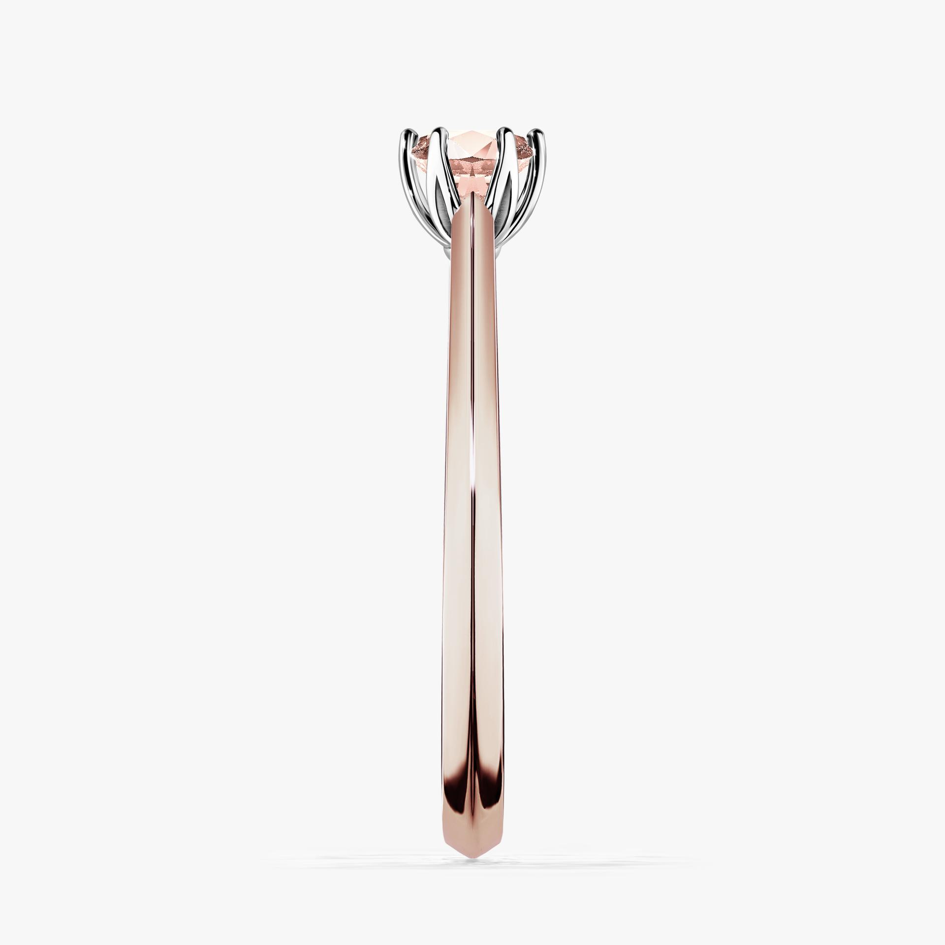 Pierścionek zaręczynowy My Daisy z różowego złota z morganitem 0,25ct