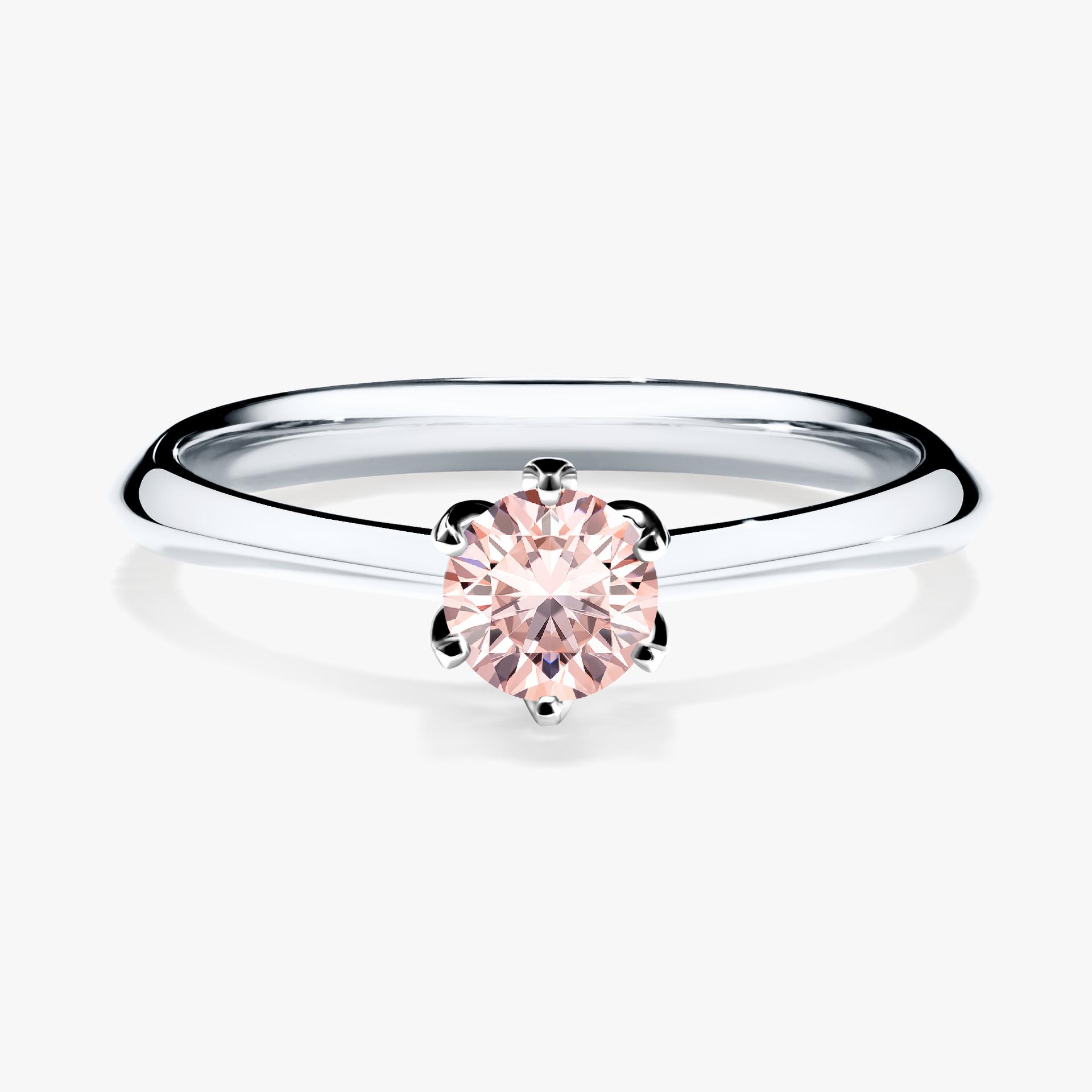Pierscionek zareczynowy z morganitem 030 CT z bialego zlota my daisy 01