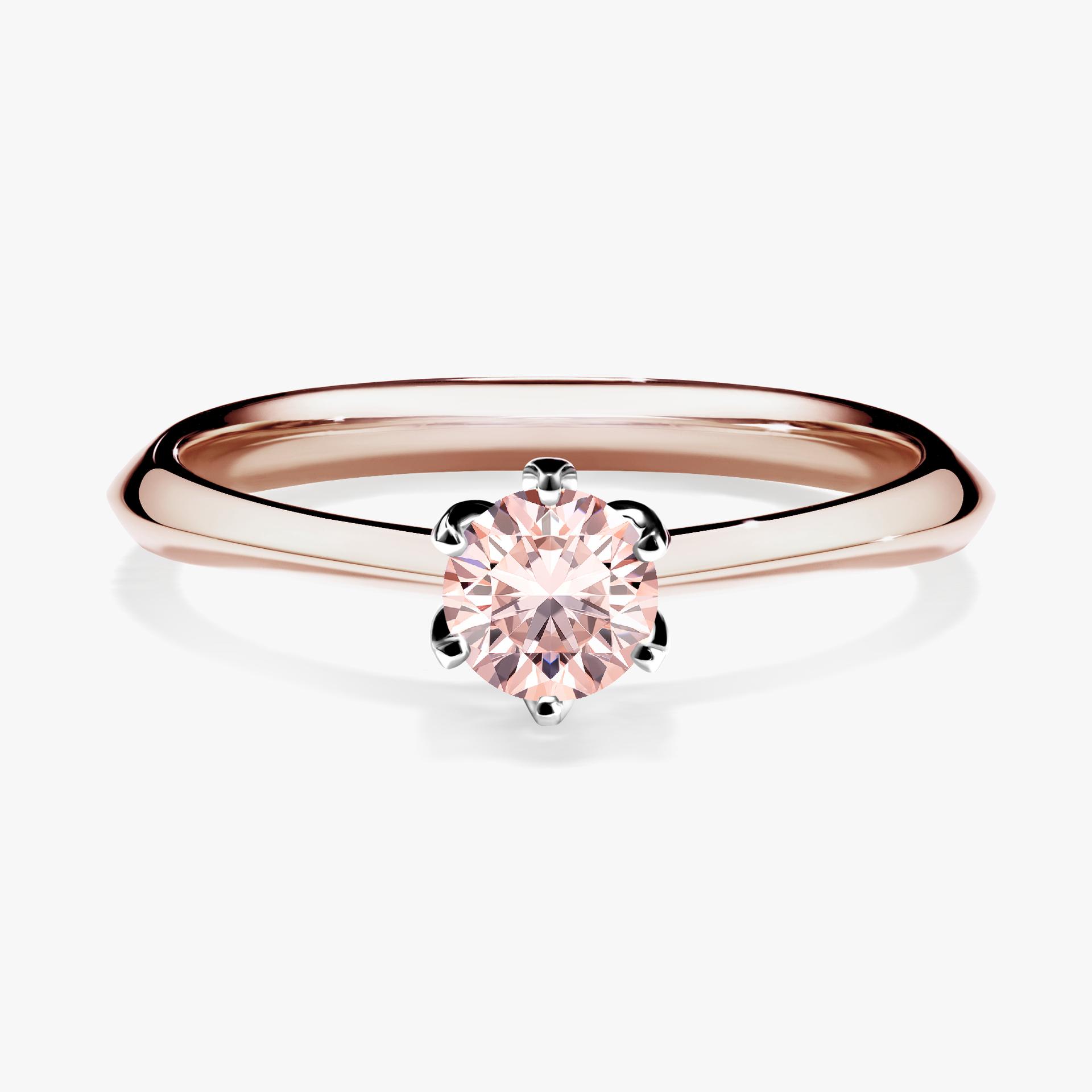 Pierscionek zareczynowy z morganitem 030 CT z rozowego zlota my daisy 01
