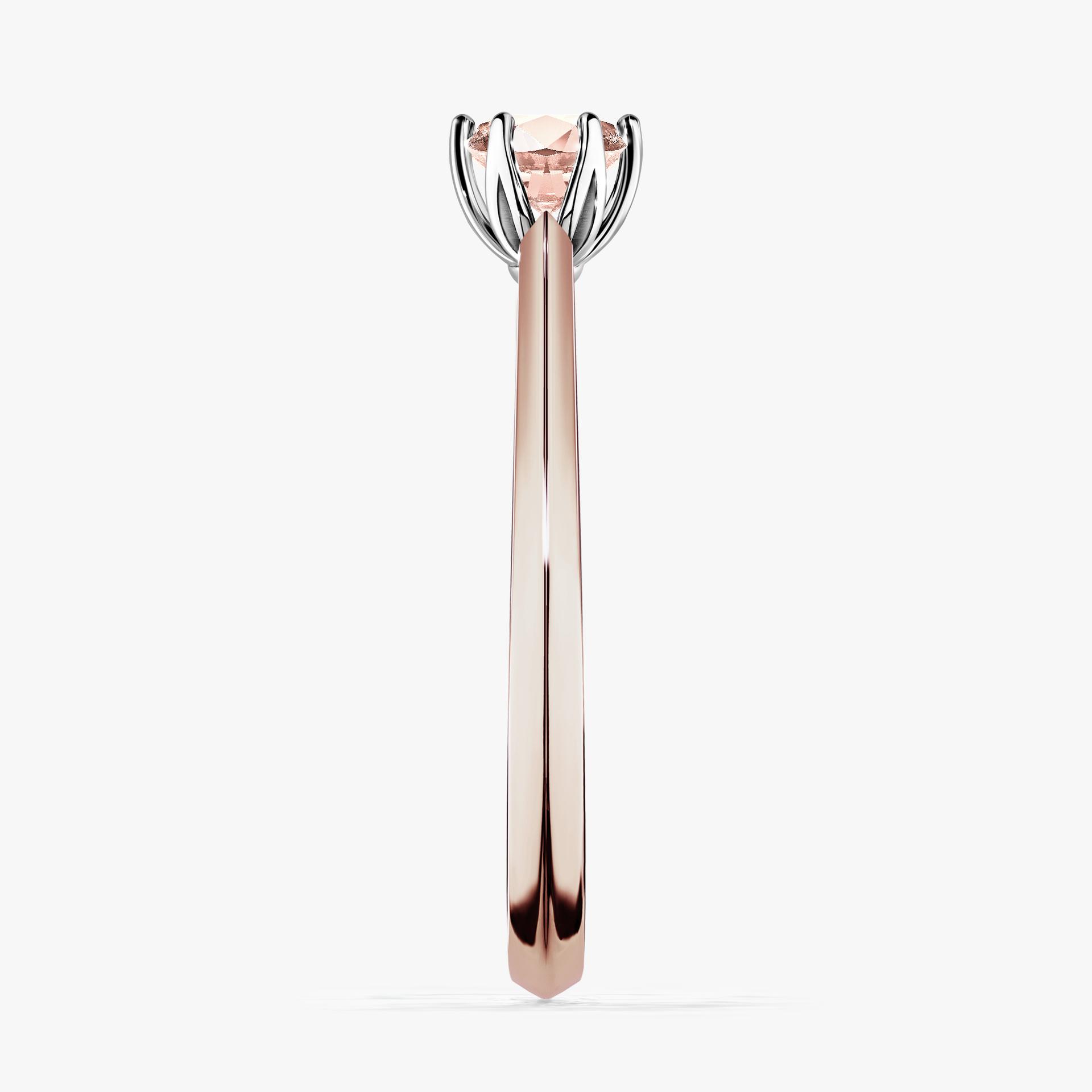 Pierscionek zareczynowy z morganitem 030 CT z rozowego zlota my daisy 03