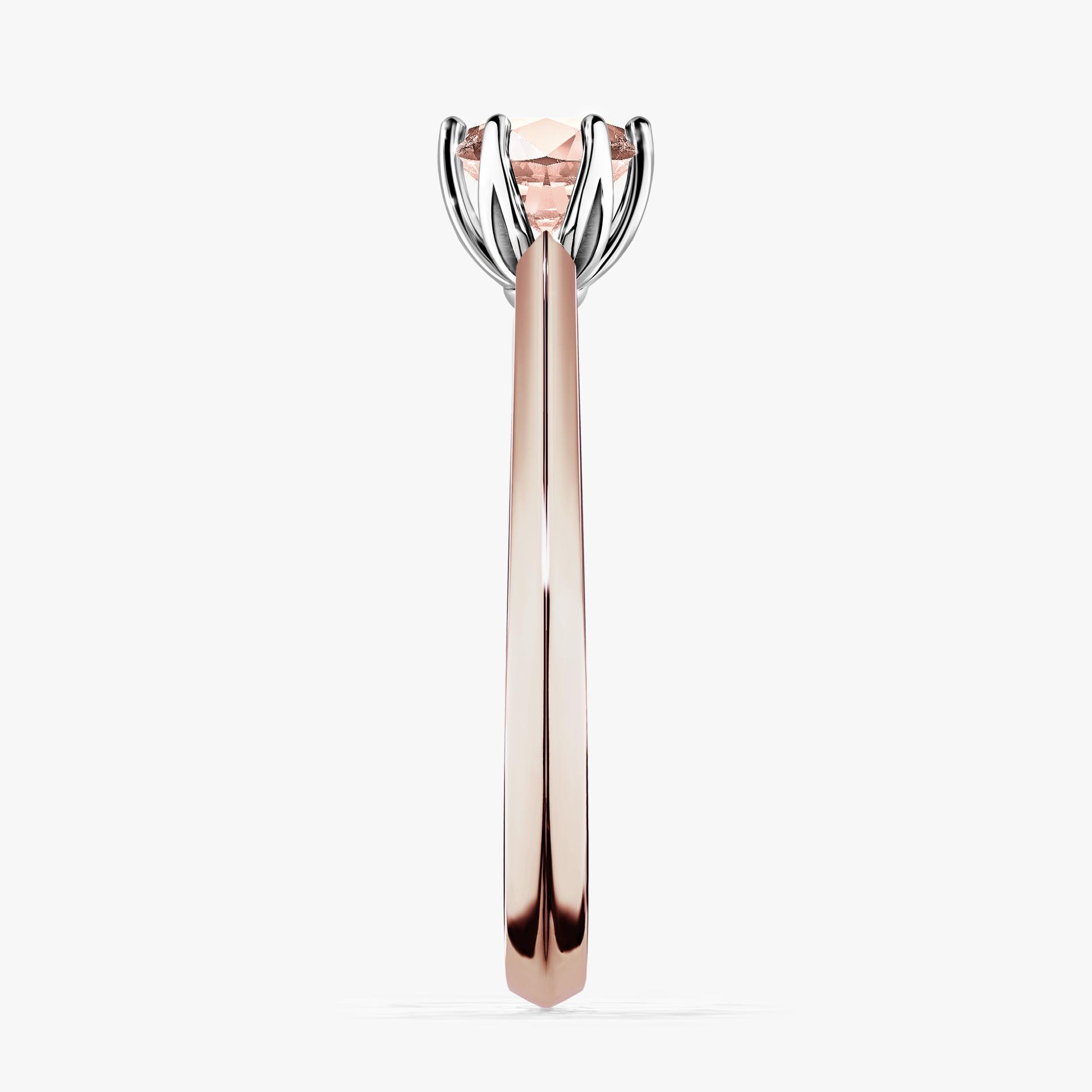 Pierscionek zareczynowy z morganitem 050 CT z rozowego zlota my daisy 03