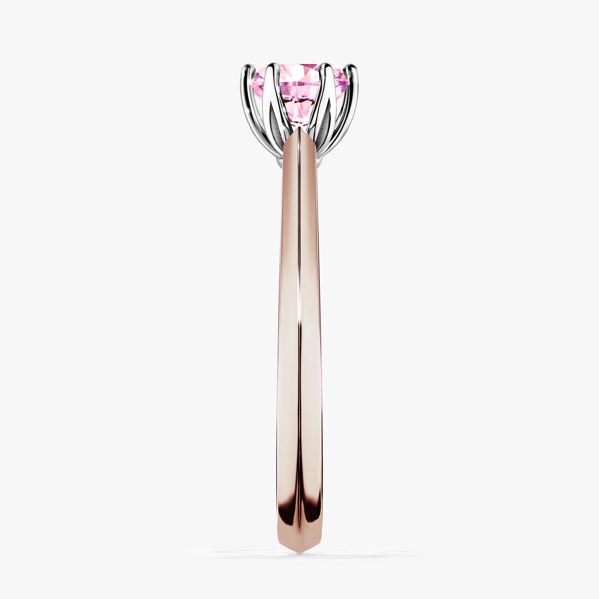 Pierscionek zareczynowy z szafirem rozowym 050 CT z rozowego zlota my daisy 03