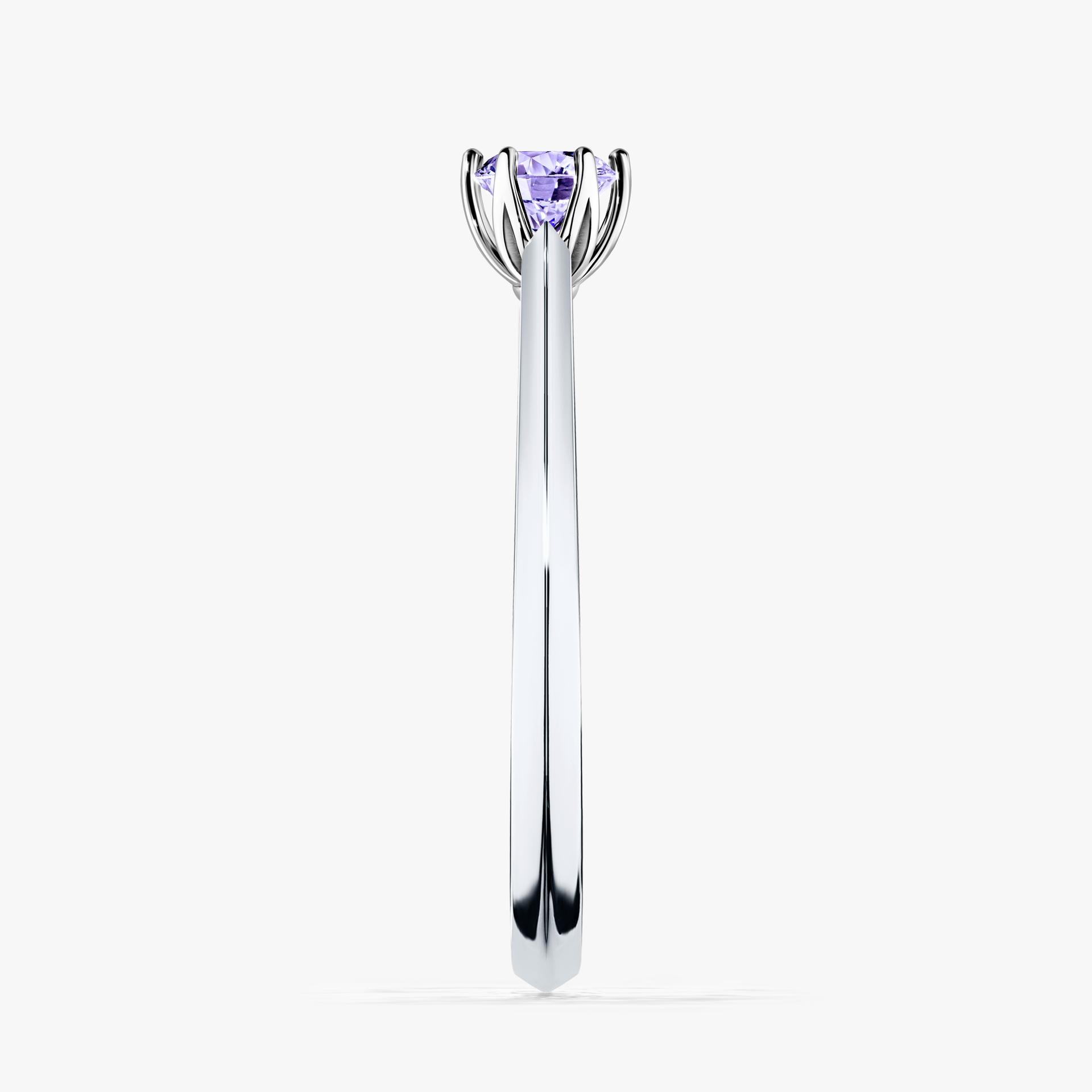 Pierscionek zareczynowy z tanzanitem 025 CT z bialego zlota my daisy 03