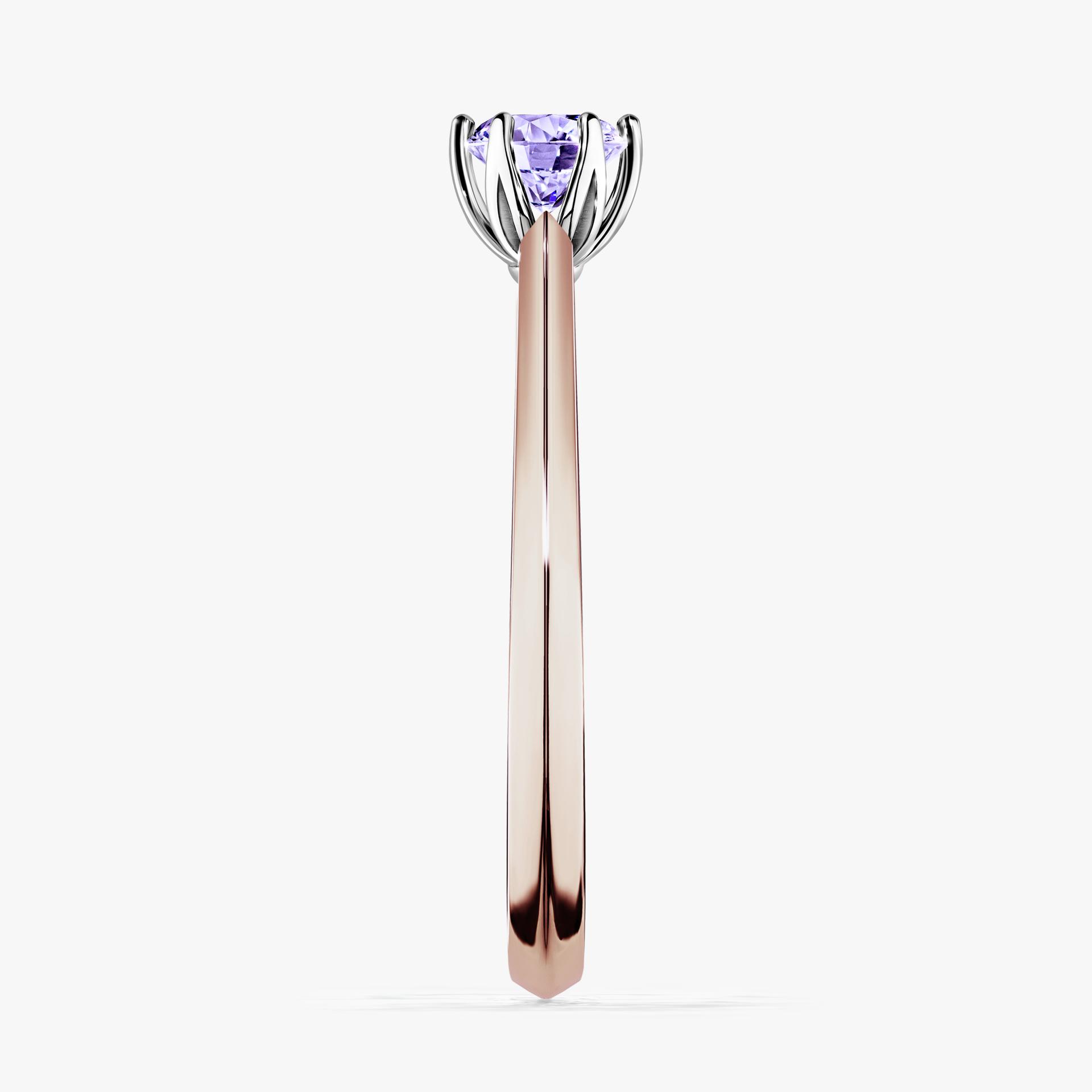 Pierscionek zareczynowy z tanzanitem 030 CT z rozowego zlota my daisy 03