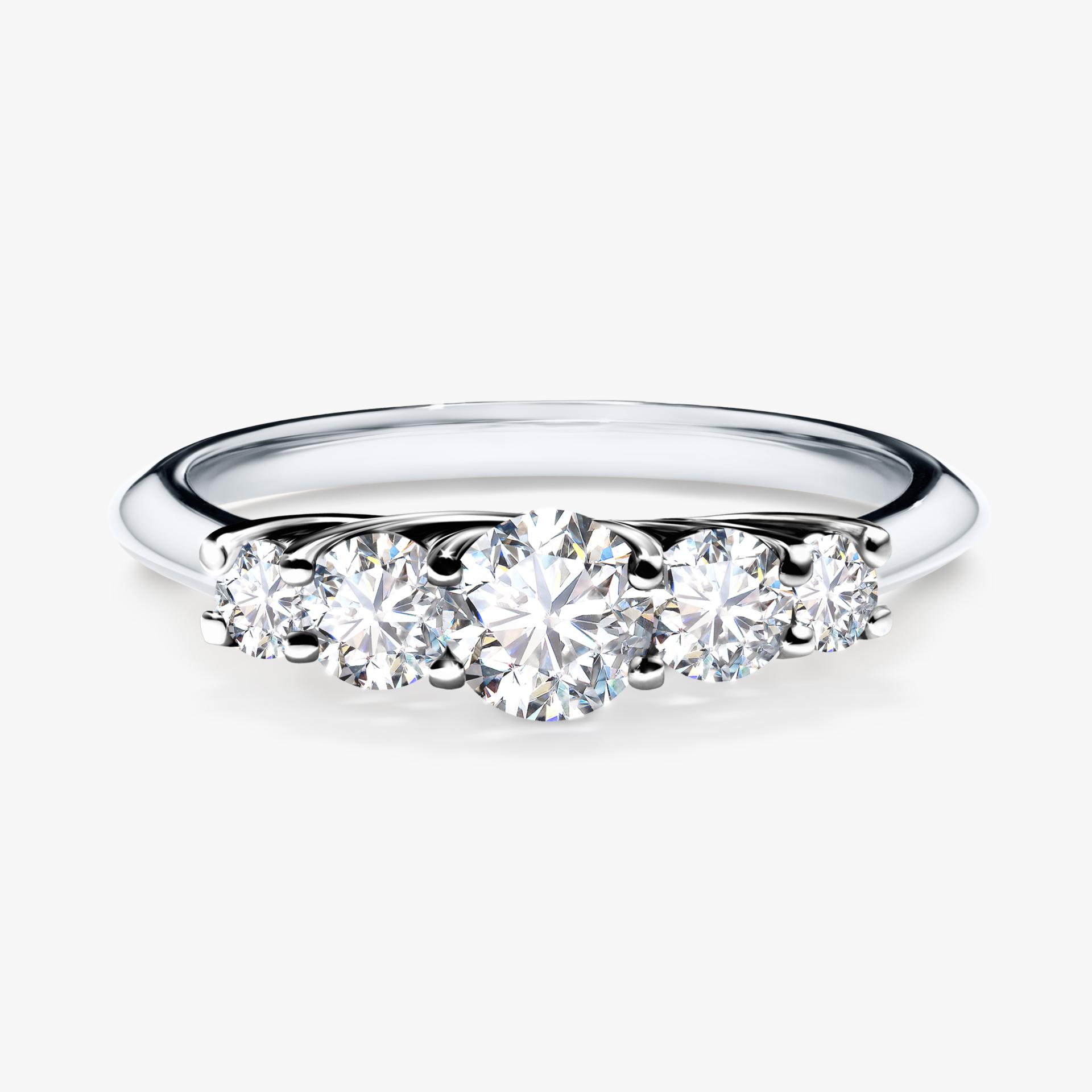 Pierscionek zareczynowy z diamentem 053 CT z bialego zlota my darling 01