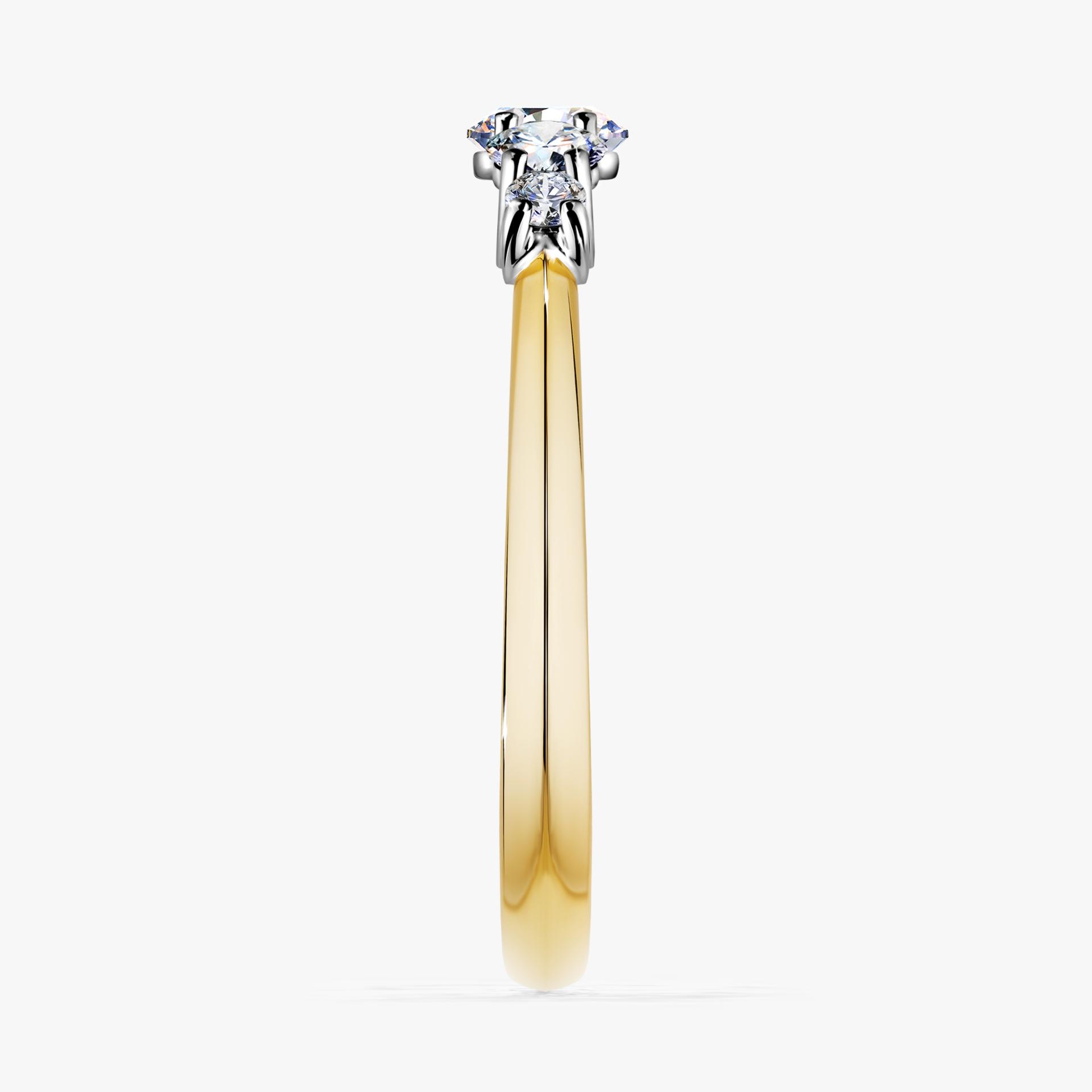 Pierścionek zaręczynowy My Darling z żółtego złota z diamentem naturalnym 0,53ct