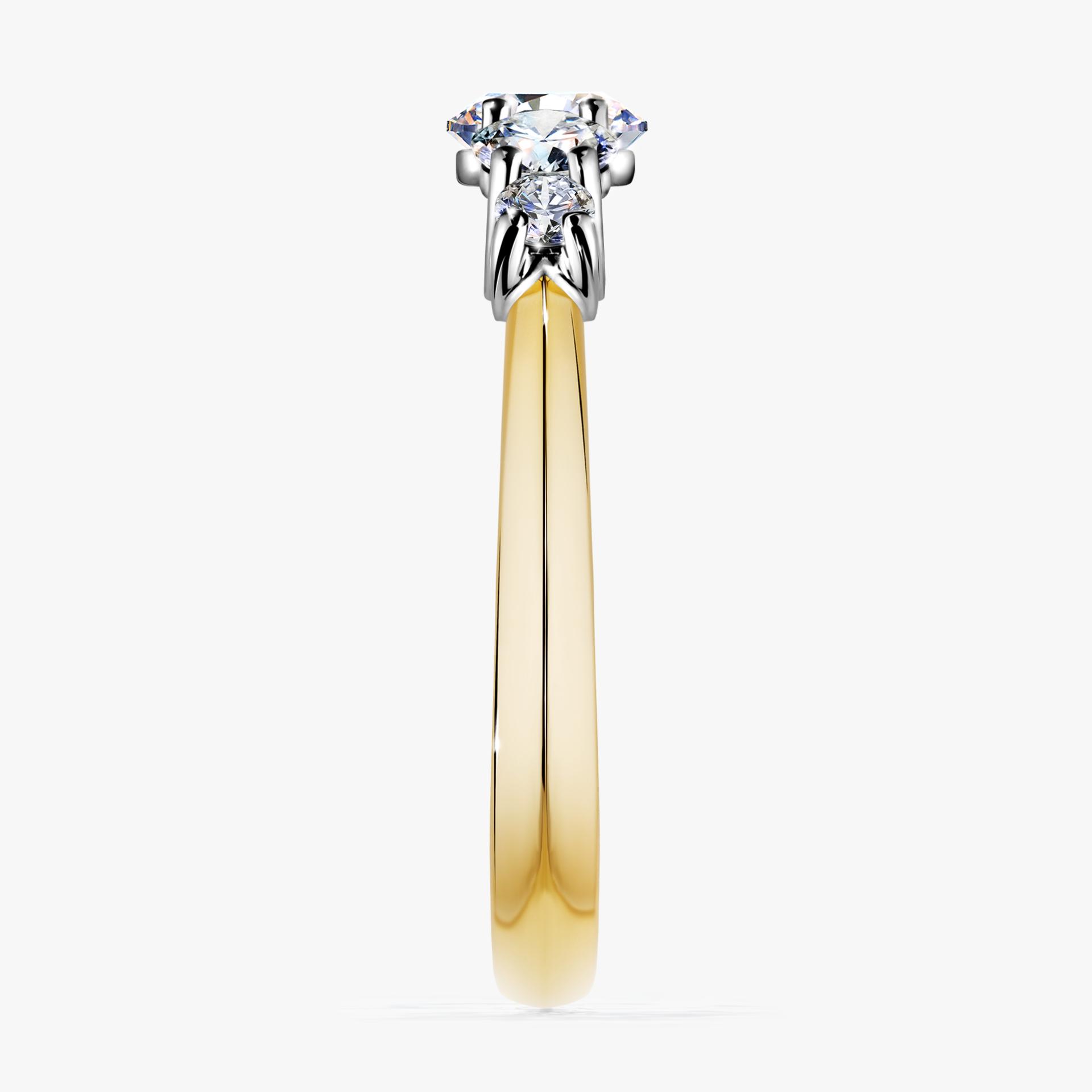Pierscionek zareczynowy z diamentem 096 CT z zoltego zlota my darling 03