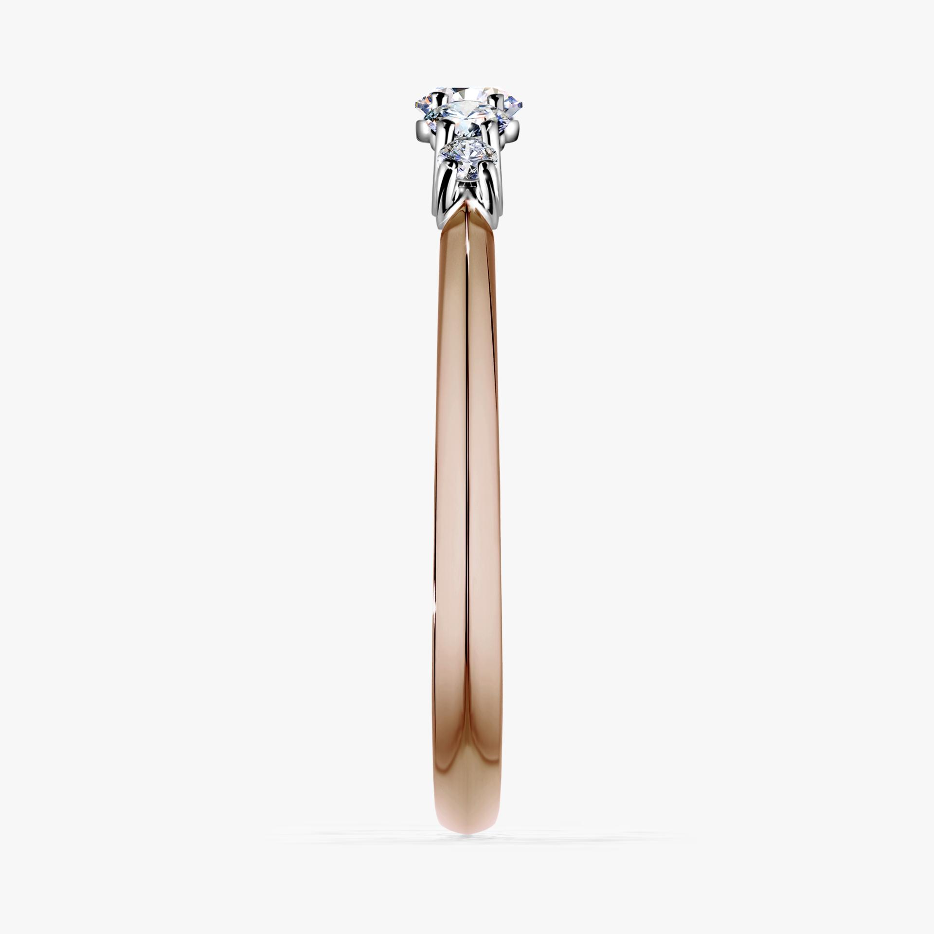 Pierscionek zareczynowy z diamentem laboratoryjnym 022 CT z rozoweg zlota darling 3