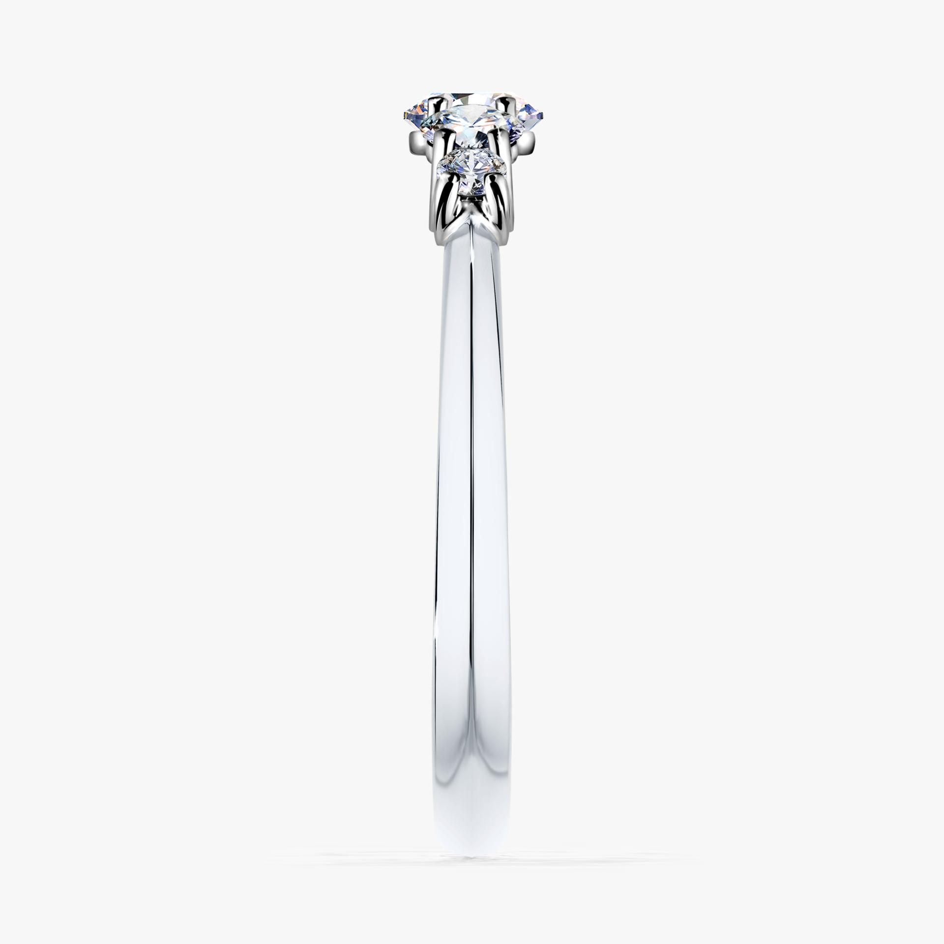 Pierscionek zareczynowy z diamentem laboratoryjnym 053 CT z bialego zlota darling 03