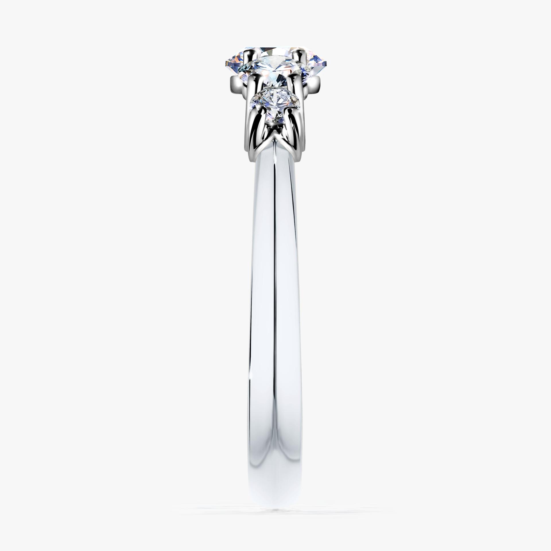 Pierscionek zareczynowy z diamentem laboratoryjnym 096 CT z bialego zlota darling 03