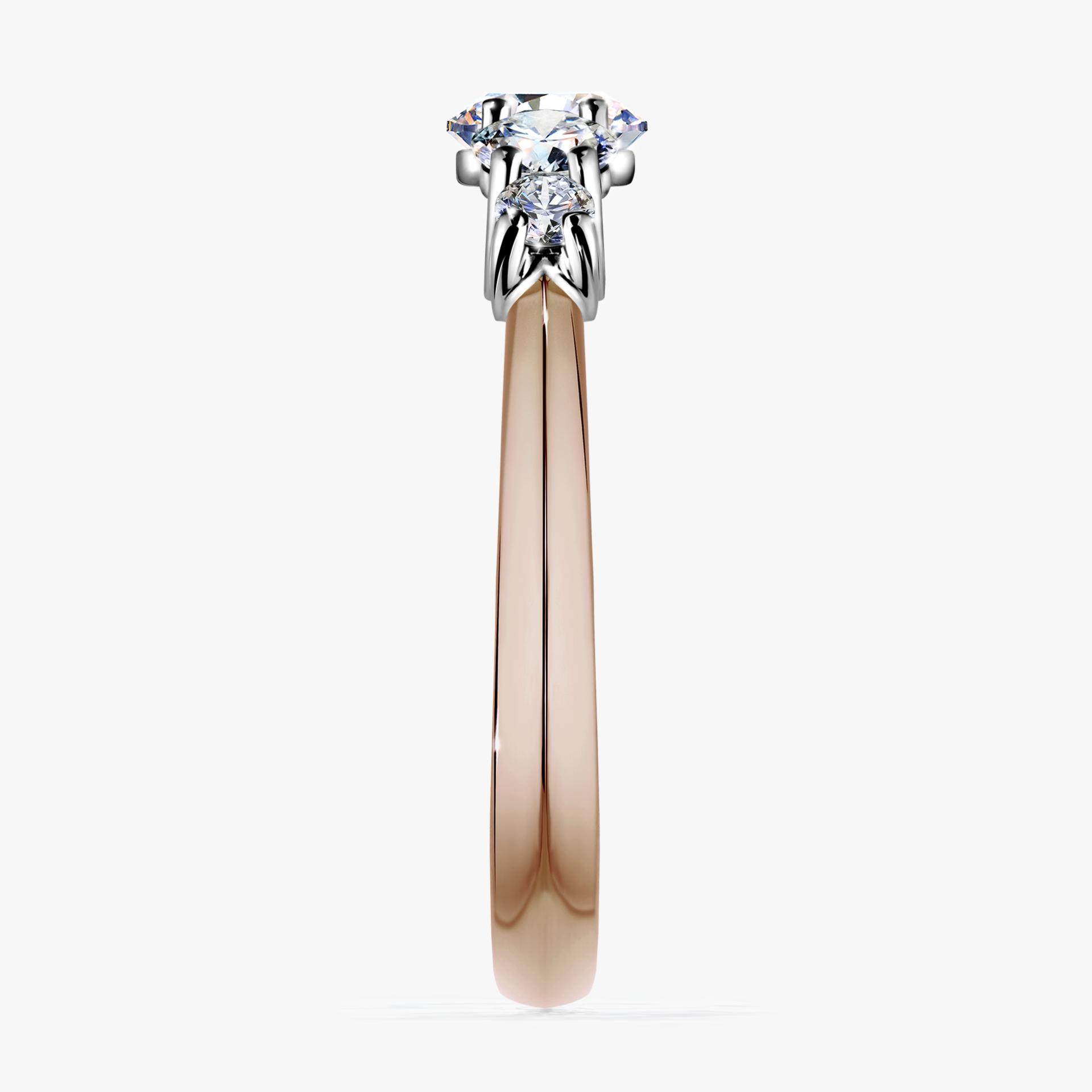 Pierscionek zareczynowy z diamentem laboratoryjnym 096 CT z rozoweg zlota darling 3