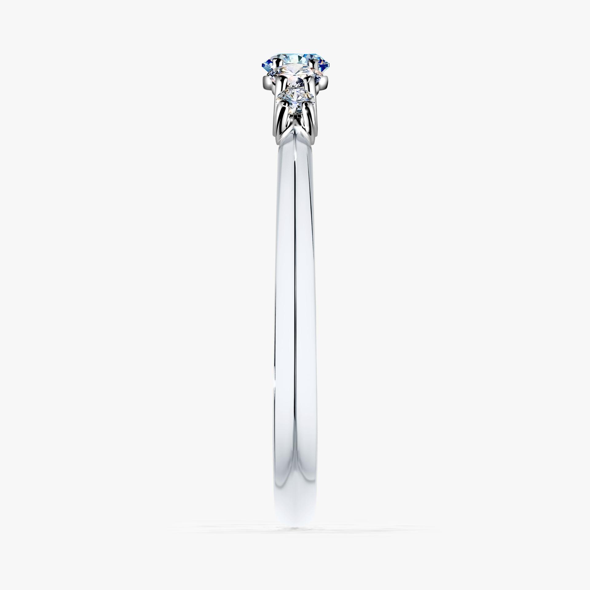 Pierscionek zareczynowy z diamentem niebieski 022 CT z bialego zlota my darling 03