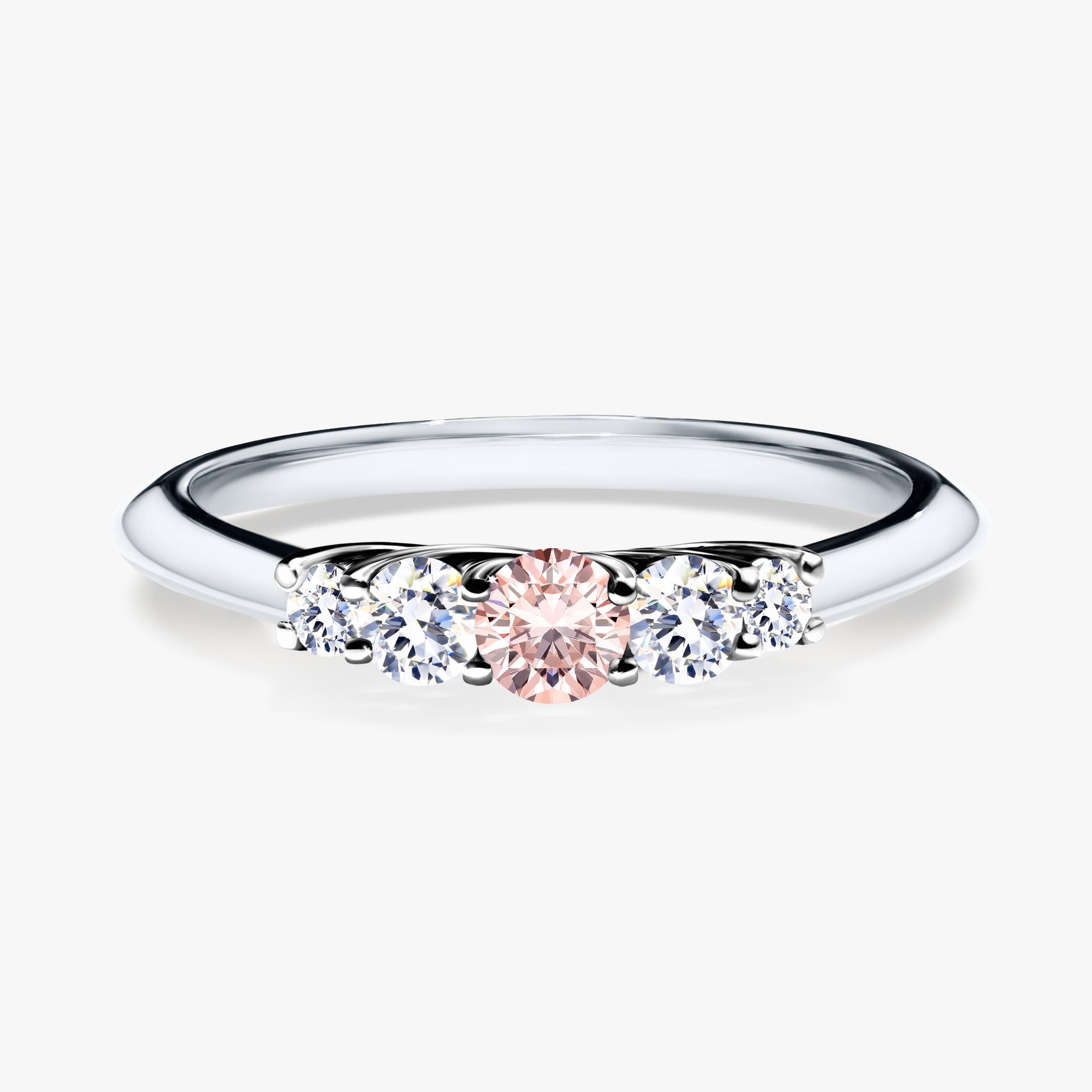 Pierścionek zaręczynowy My Darling z białego złota z morganitem 0,22ct