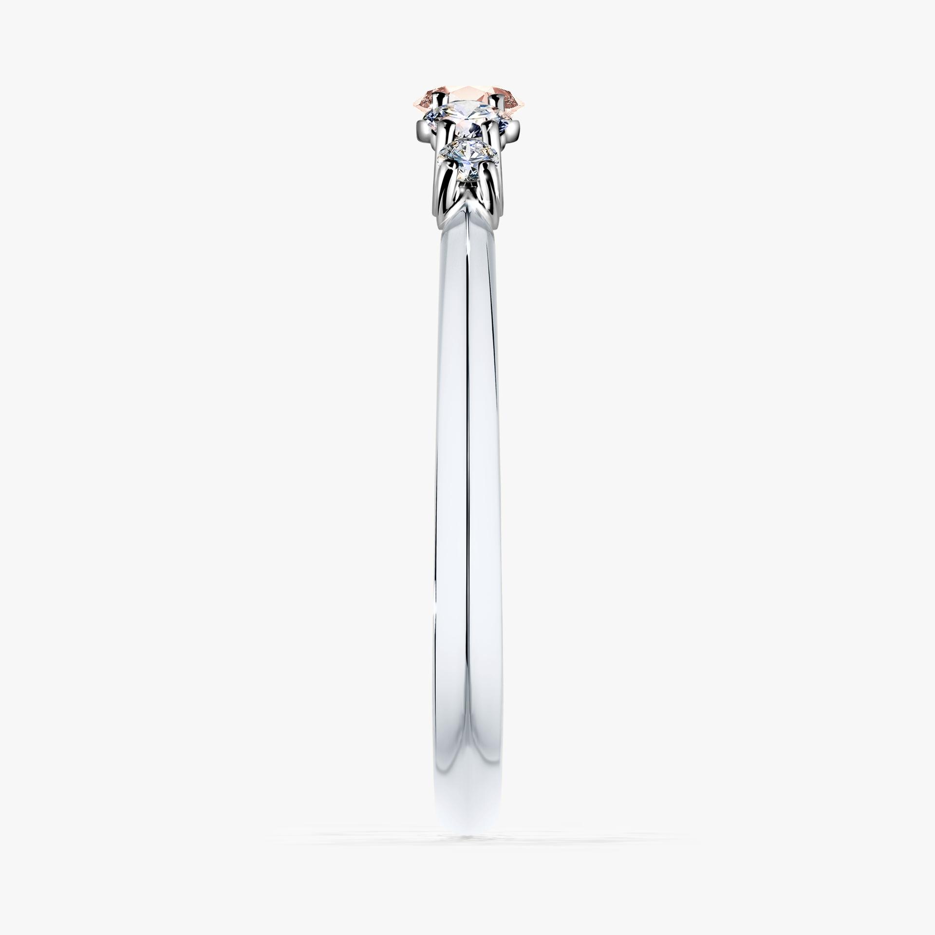 Pierścionek zaręczynowy My Darling z białego złota z morganitem 0,22ct