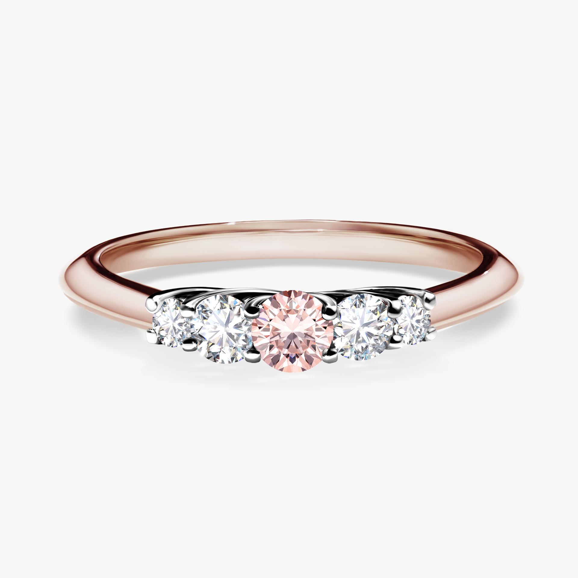 Pierścionek zaręczynowy My Darling z różowego złota z morganitem 0,22ct