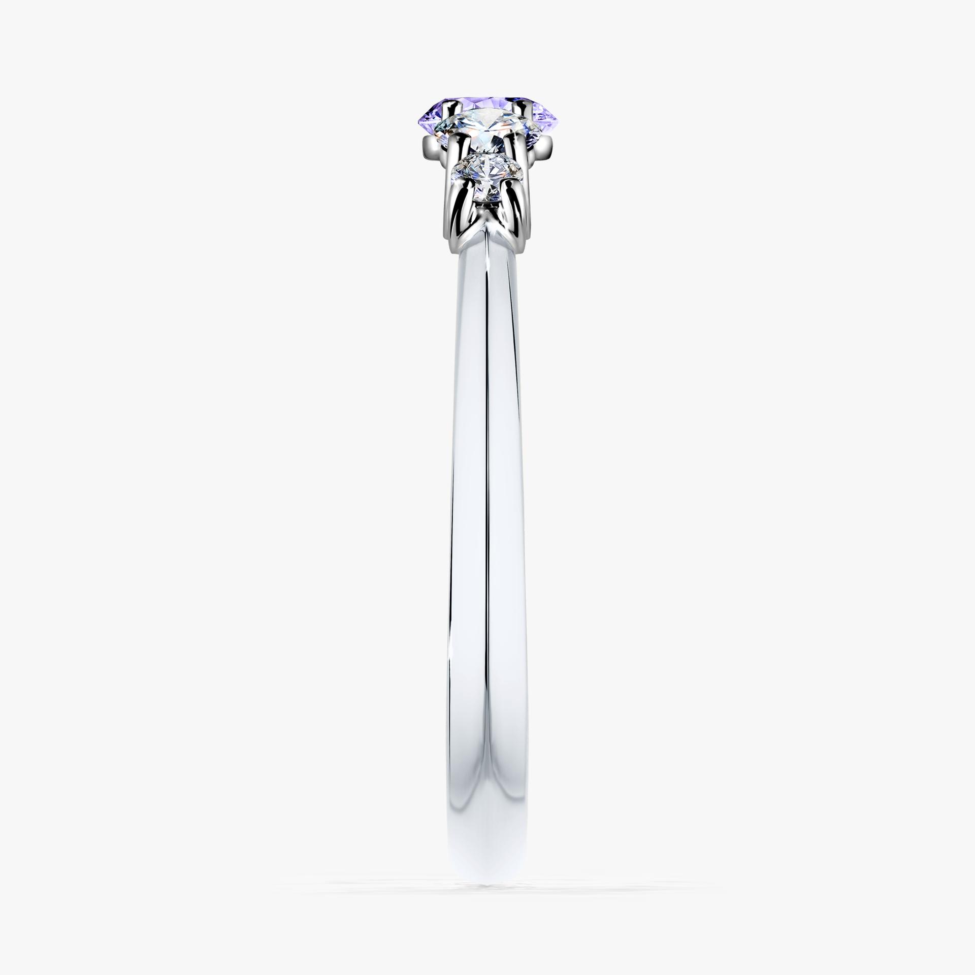 Pierscionek zareczynowy z tanzanitem 053 CT z bialego zlota my darling 03