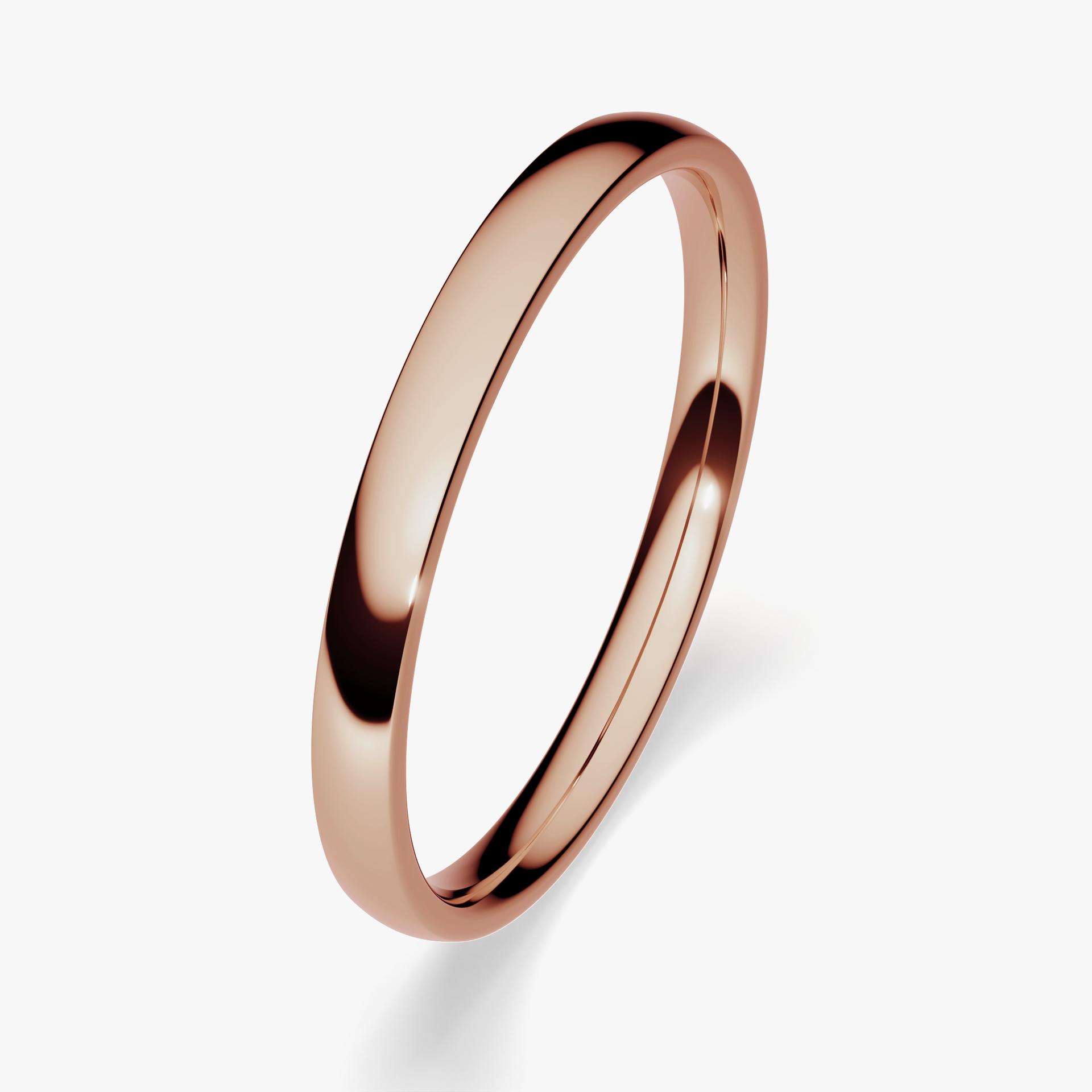 Obrączka ślubna Fit z różowego złota 2,5mm