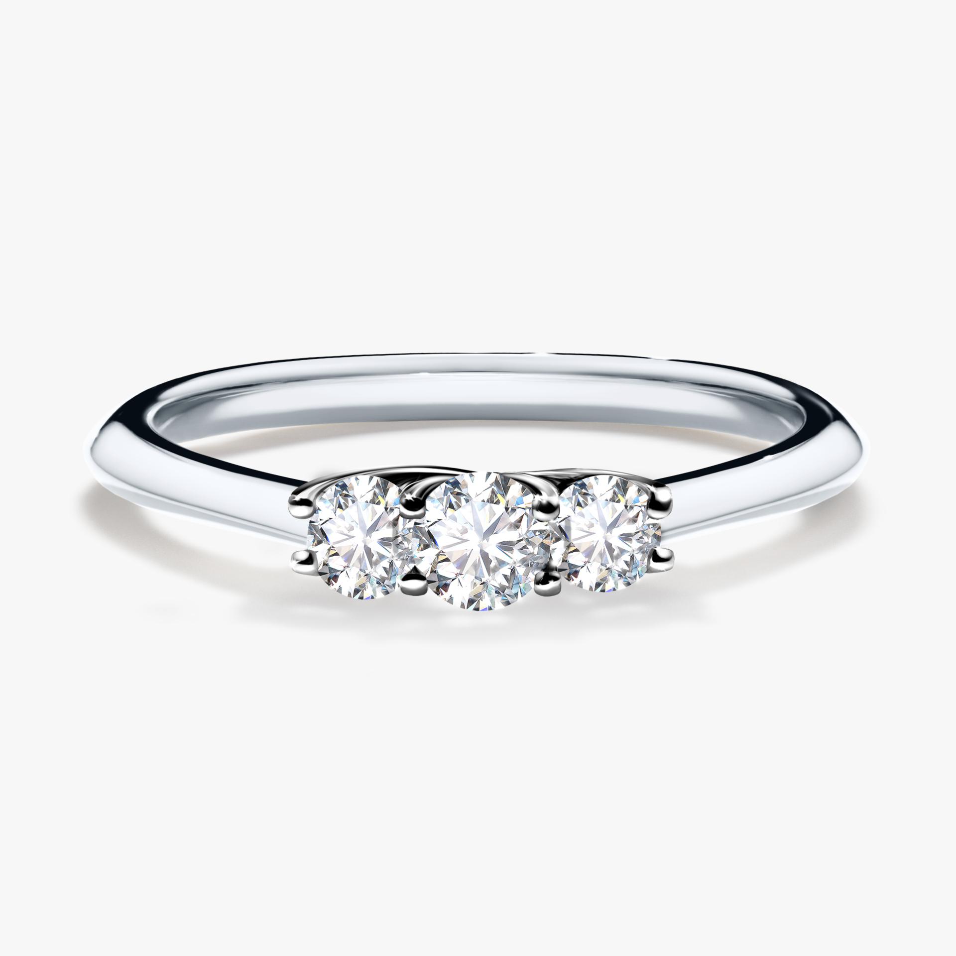 Pierscionek zareczynowy z diamentem 016 CT z bialego zlota my honey 01