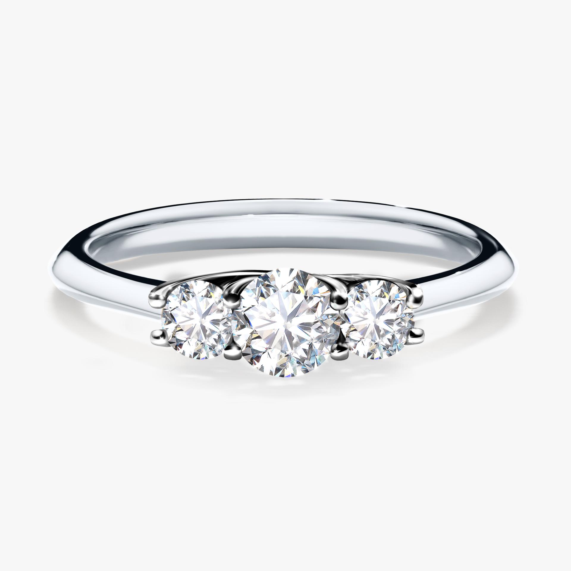 Pierscionek zareczynowy z diamentem 045 CT z bialego zlota my honey 01