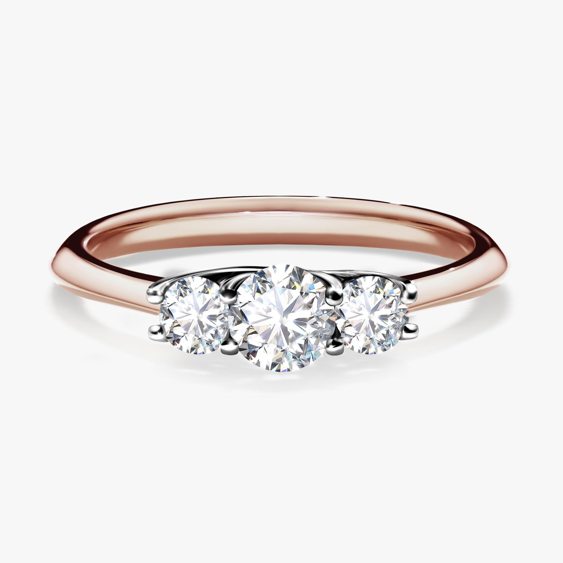 Pierscionek zareczynowy z diamentem 045 CT z rozowego zlota my honey 01