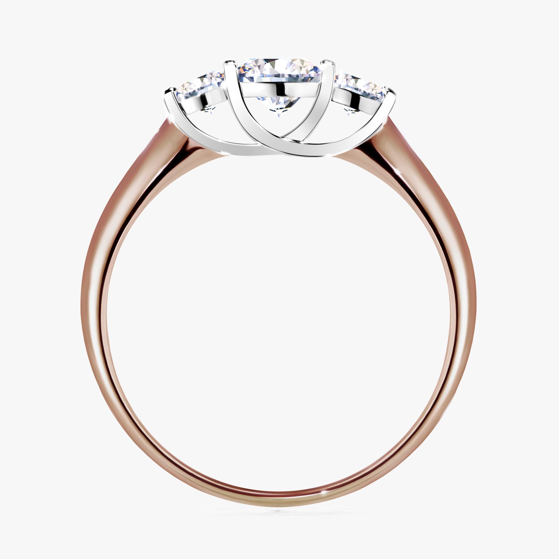 Pierscionek zareczynowy z diamentem 045 CT z rozowego zlota my honey 02